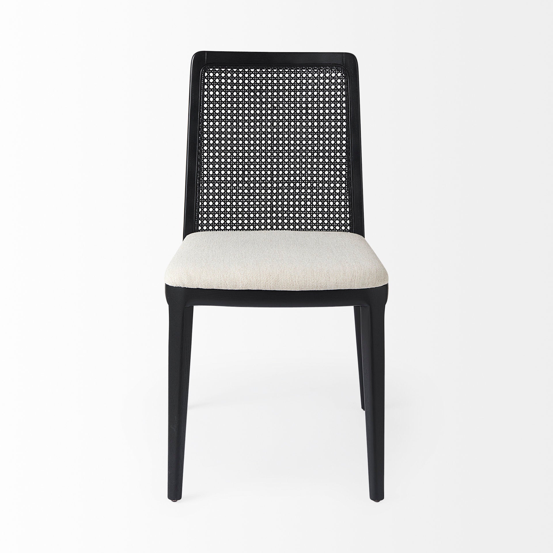 Clara Black Cane Back Dining Chair