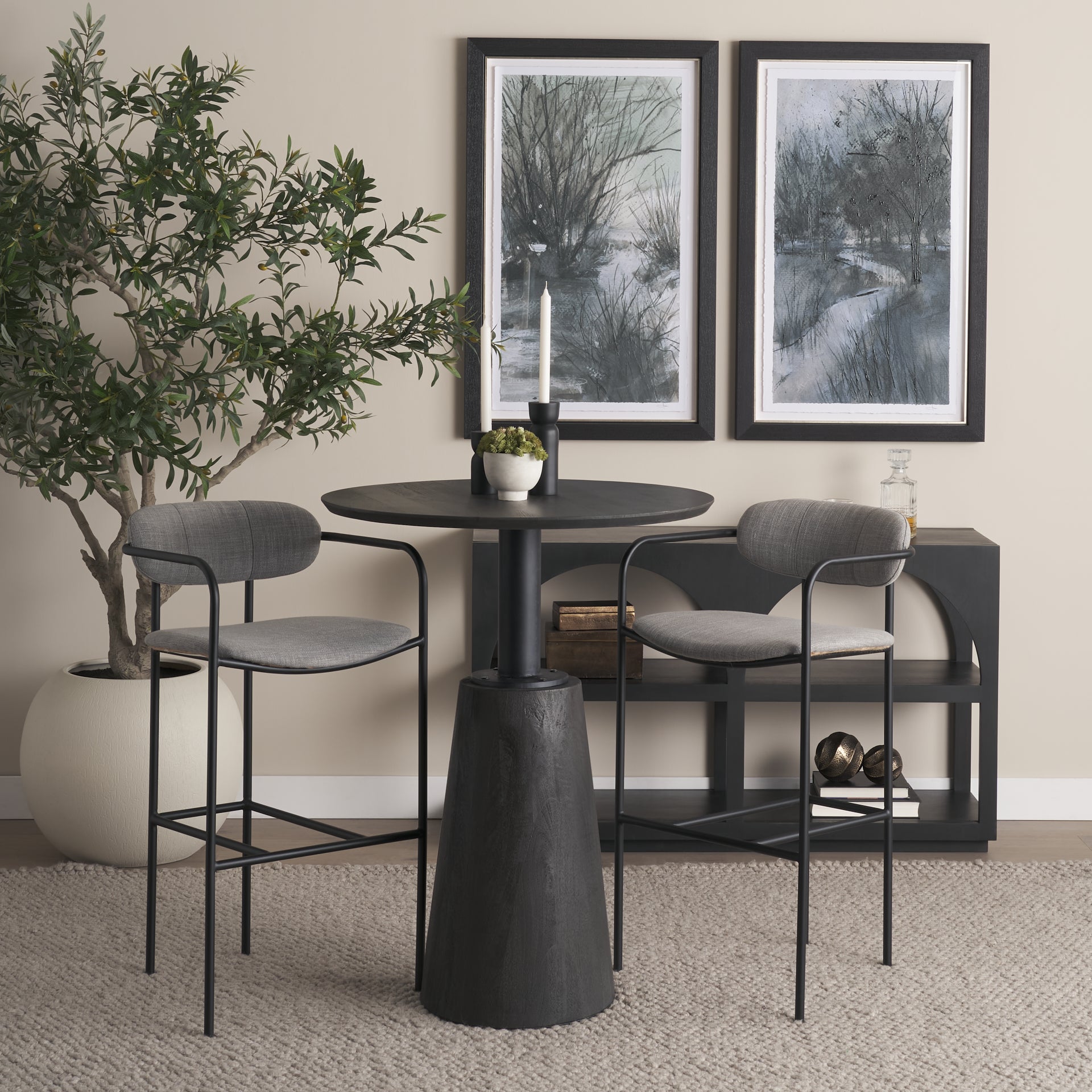 Parker Upholstered Bar Seat Stool