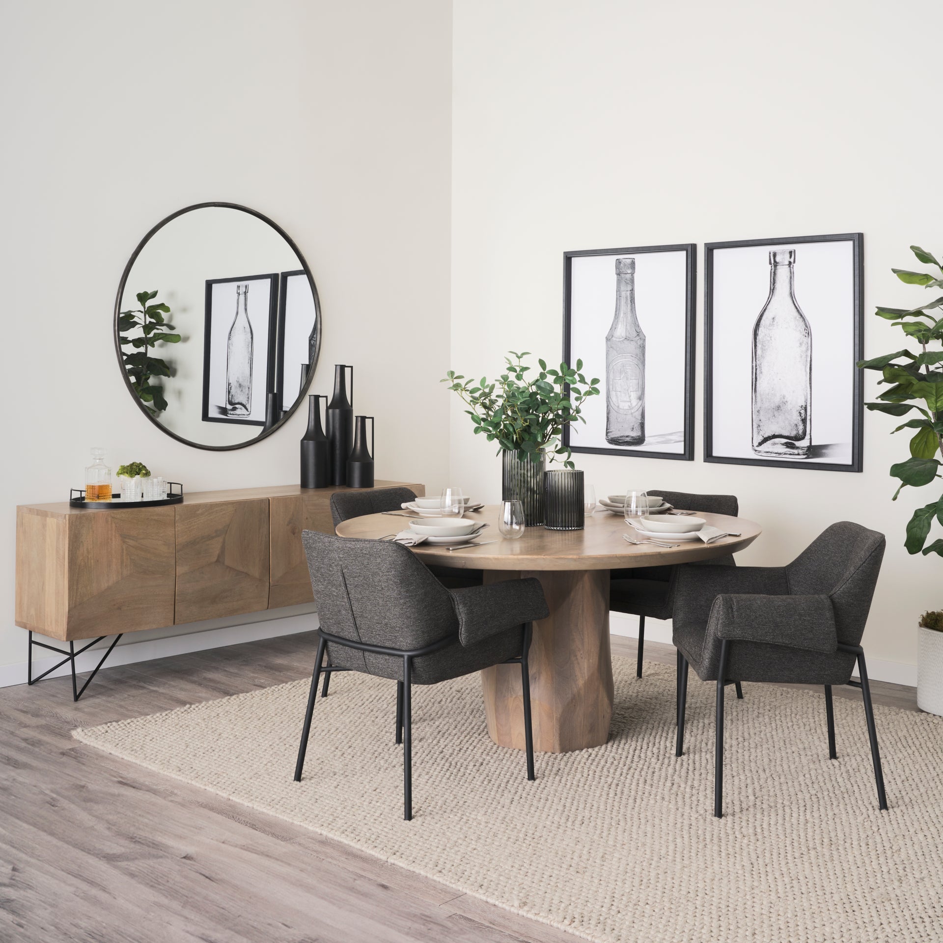 Brently Fabric Dining Armchair