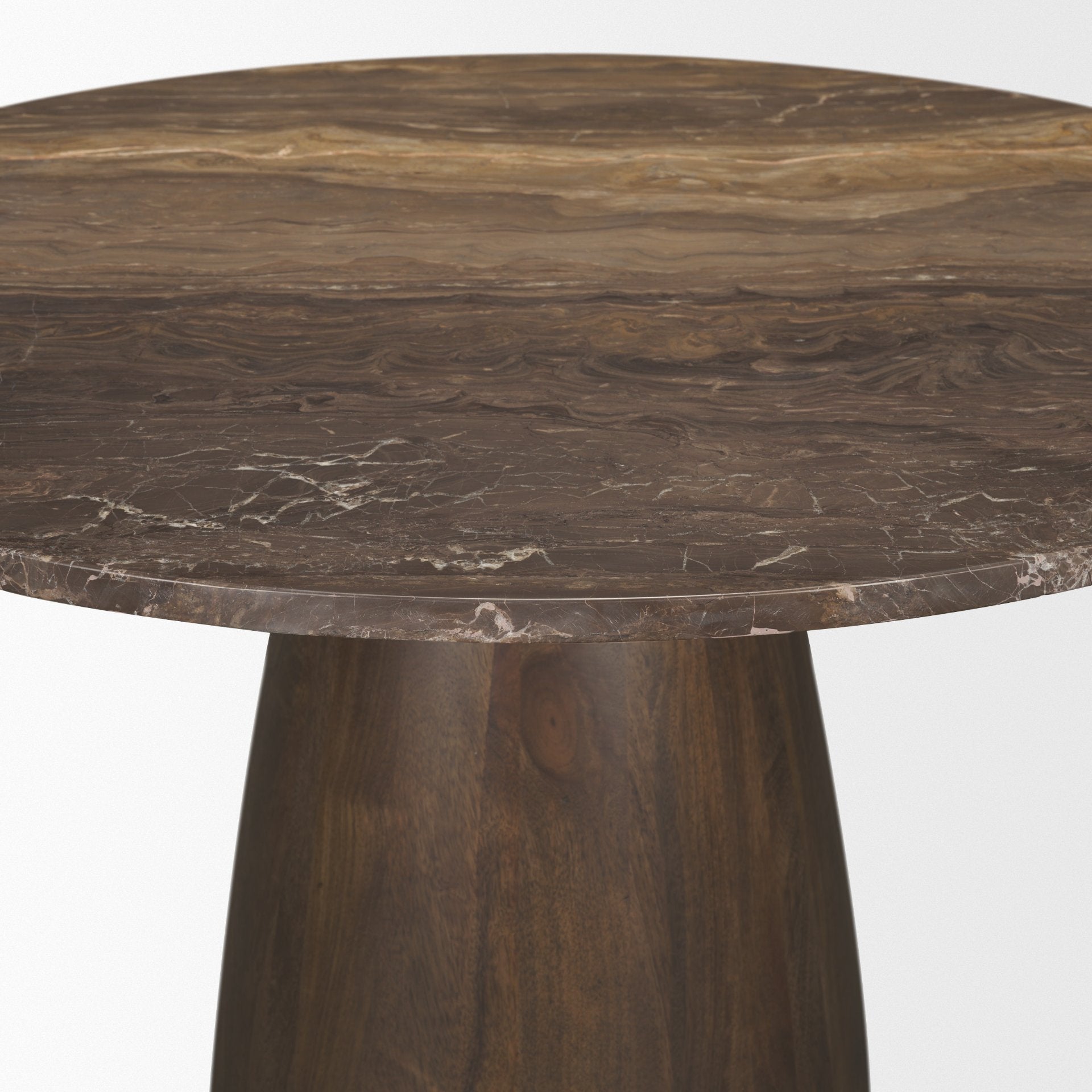 Allyson 42" Round Marble Dining Table