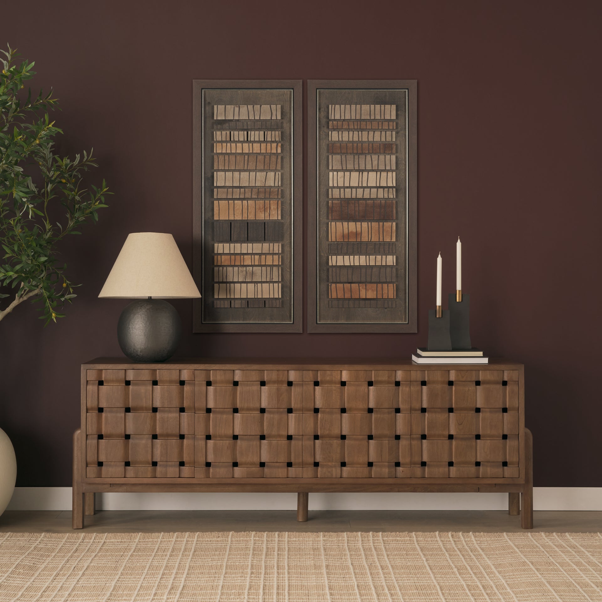 Timber Mosaic 23x53 Rectangle Framed Series