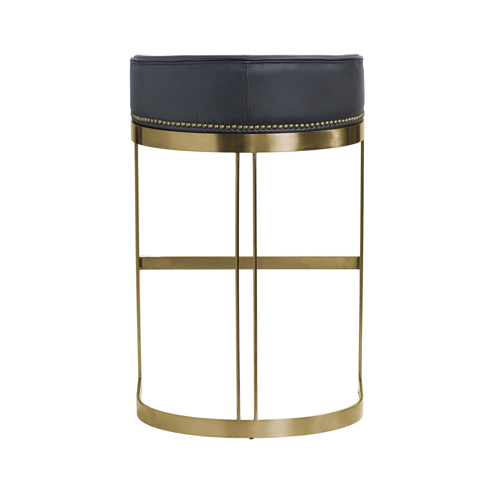 Hollyfield Leather Seat Commercial-Grade Bar Stool