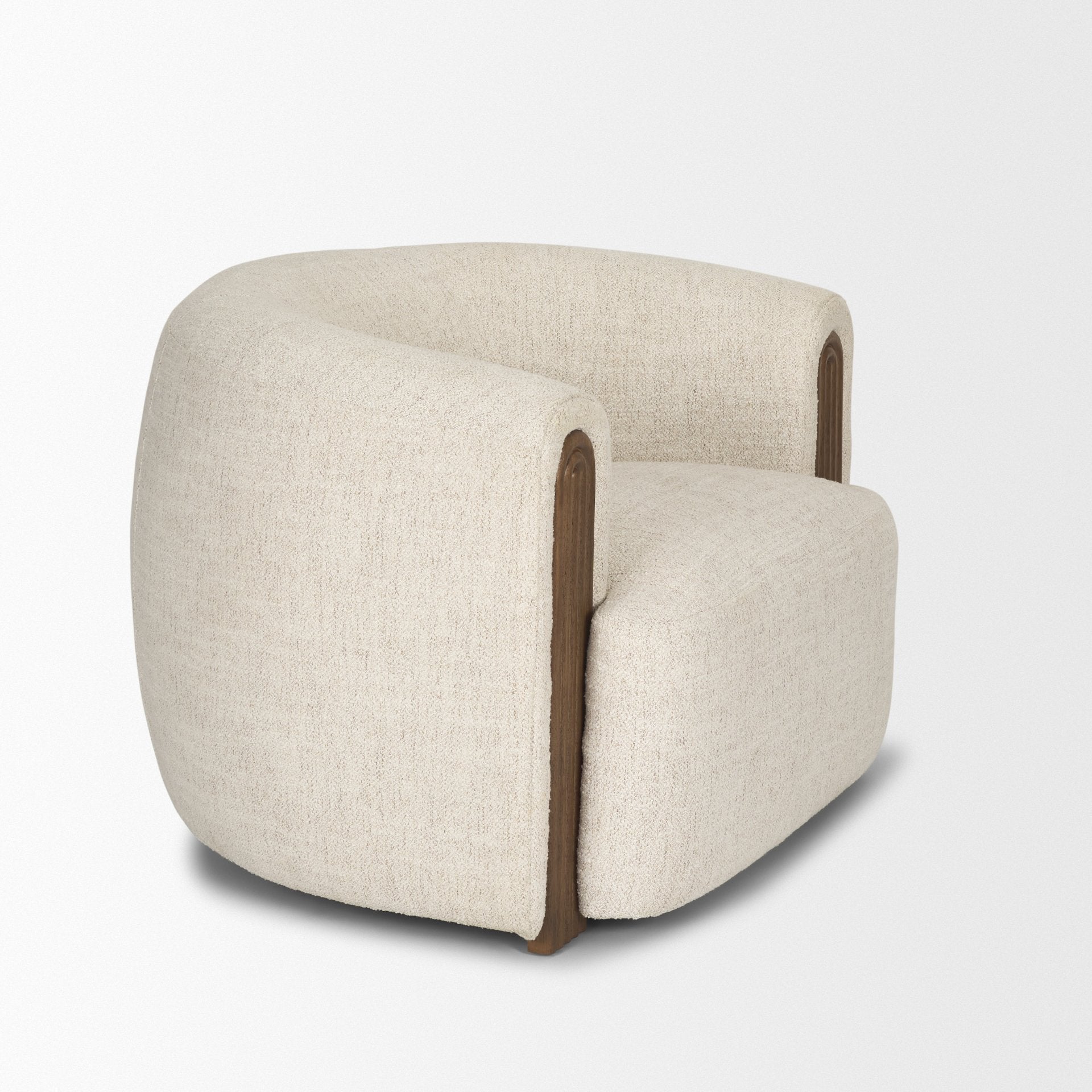 Kornelia Fabric Barrel Accent Chair