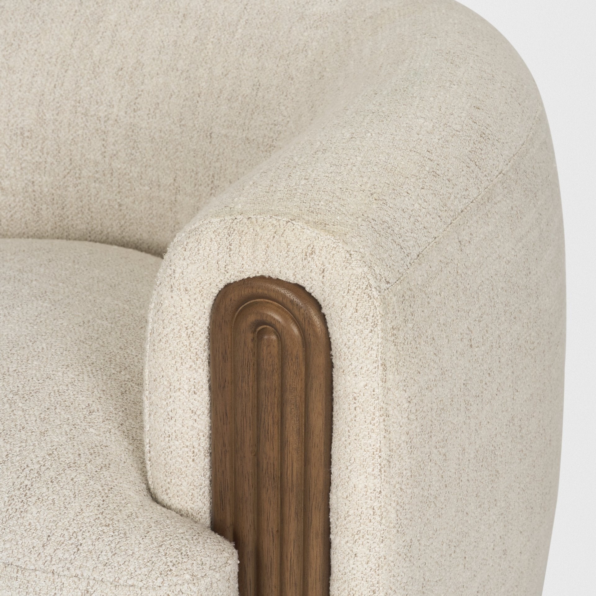 Kornelia Fabric Barrel Accent Chair