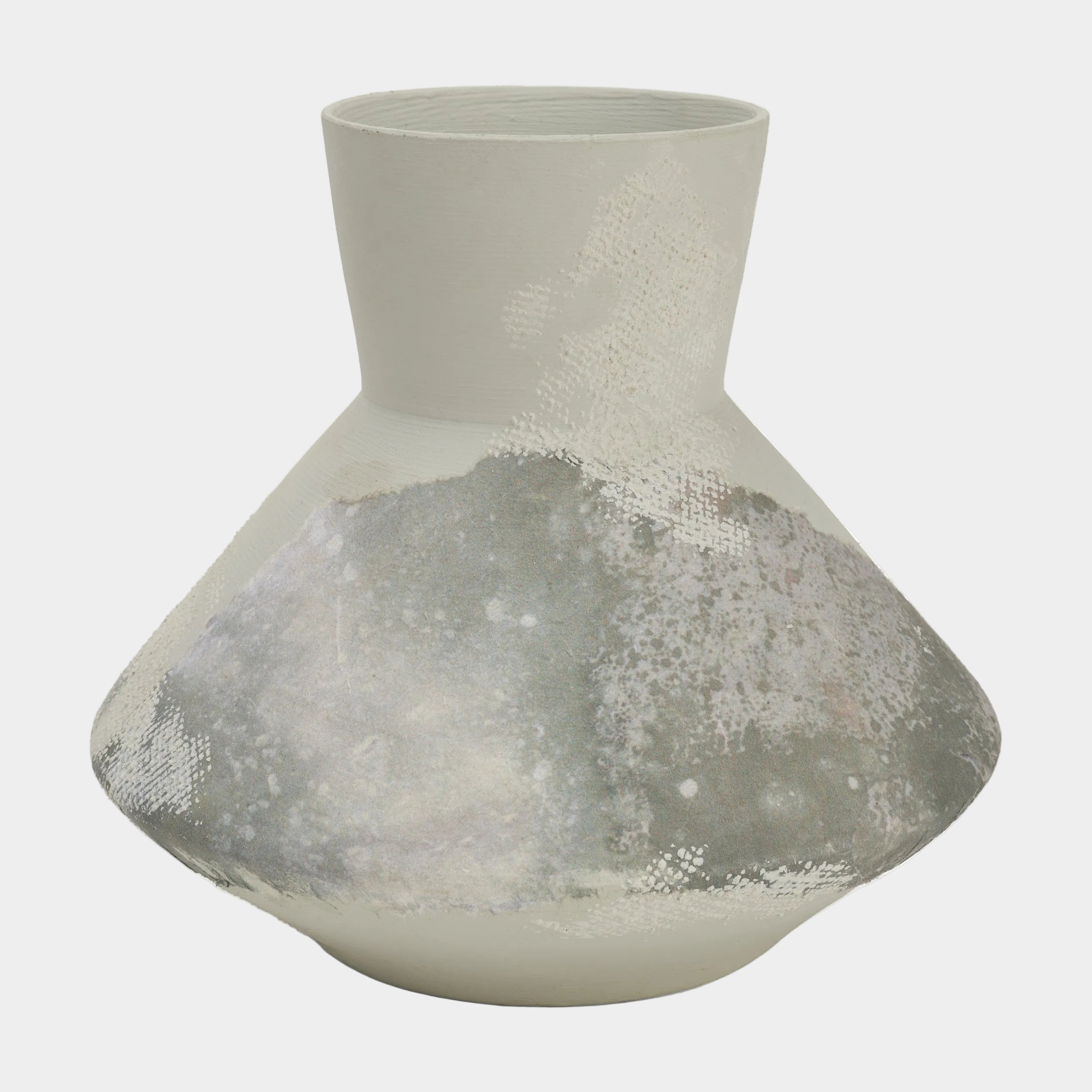 Velo White Hand-Painted Vase