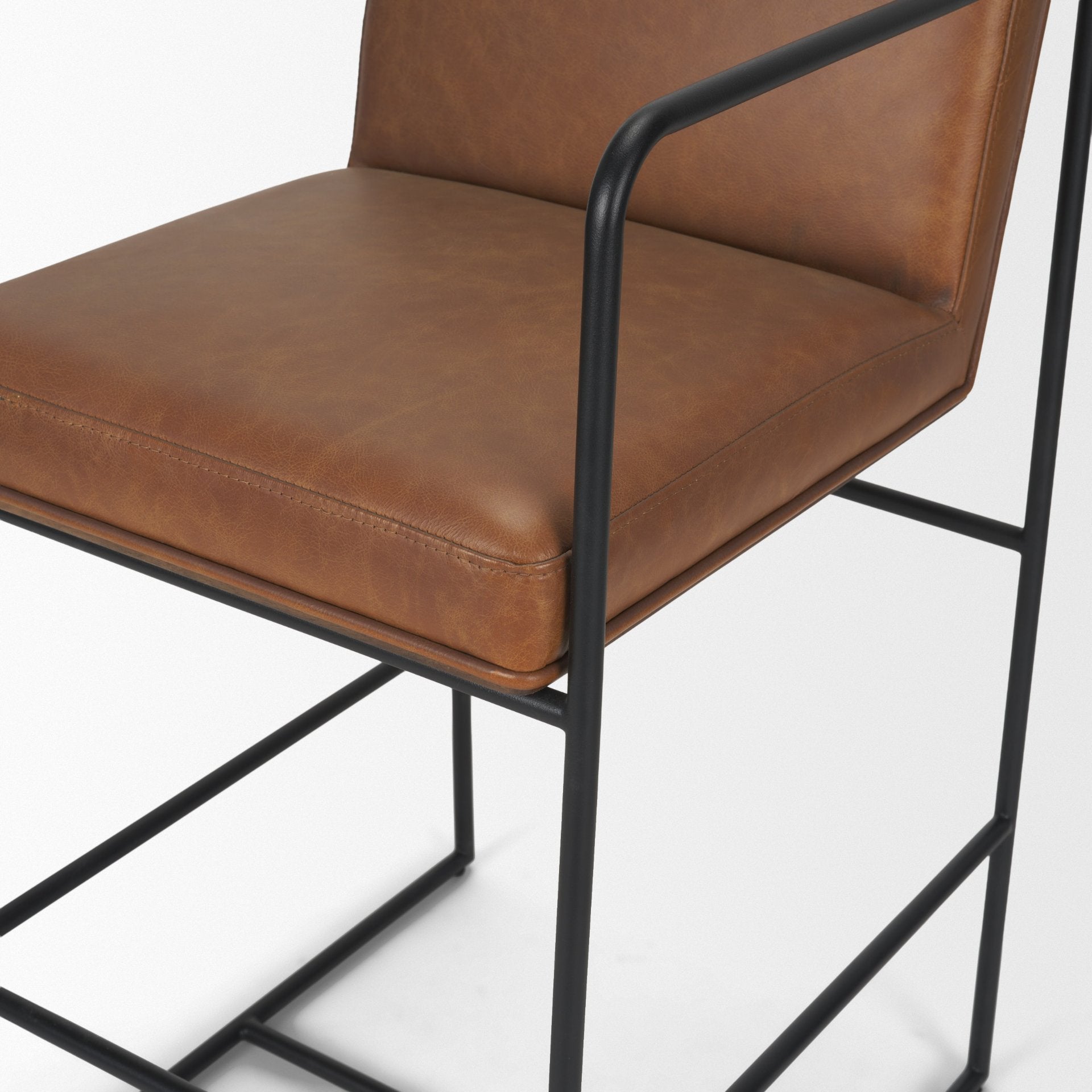 Stamford Leather Counter Stool