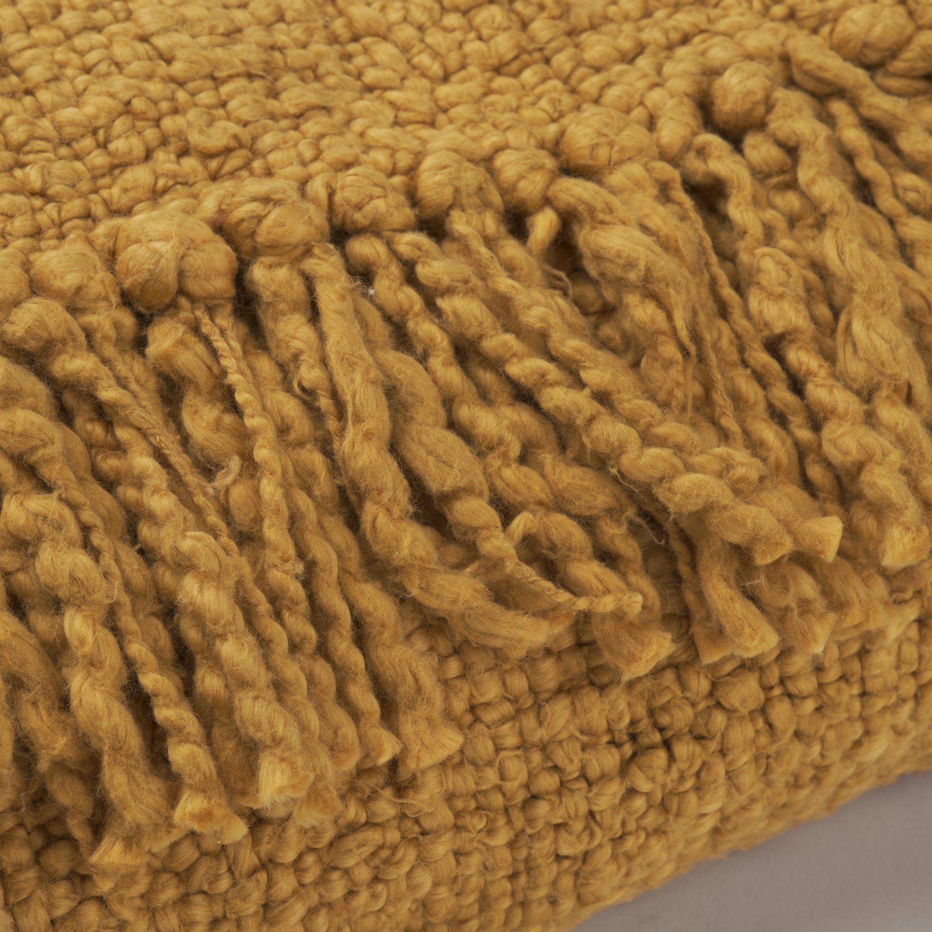 Kambal Mustard Cotton Throw Blanket