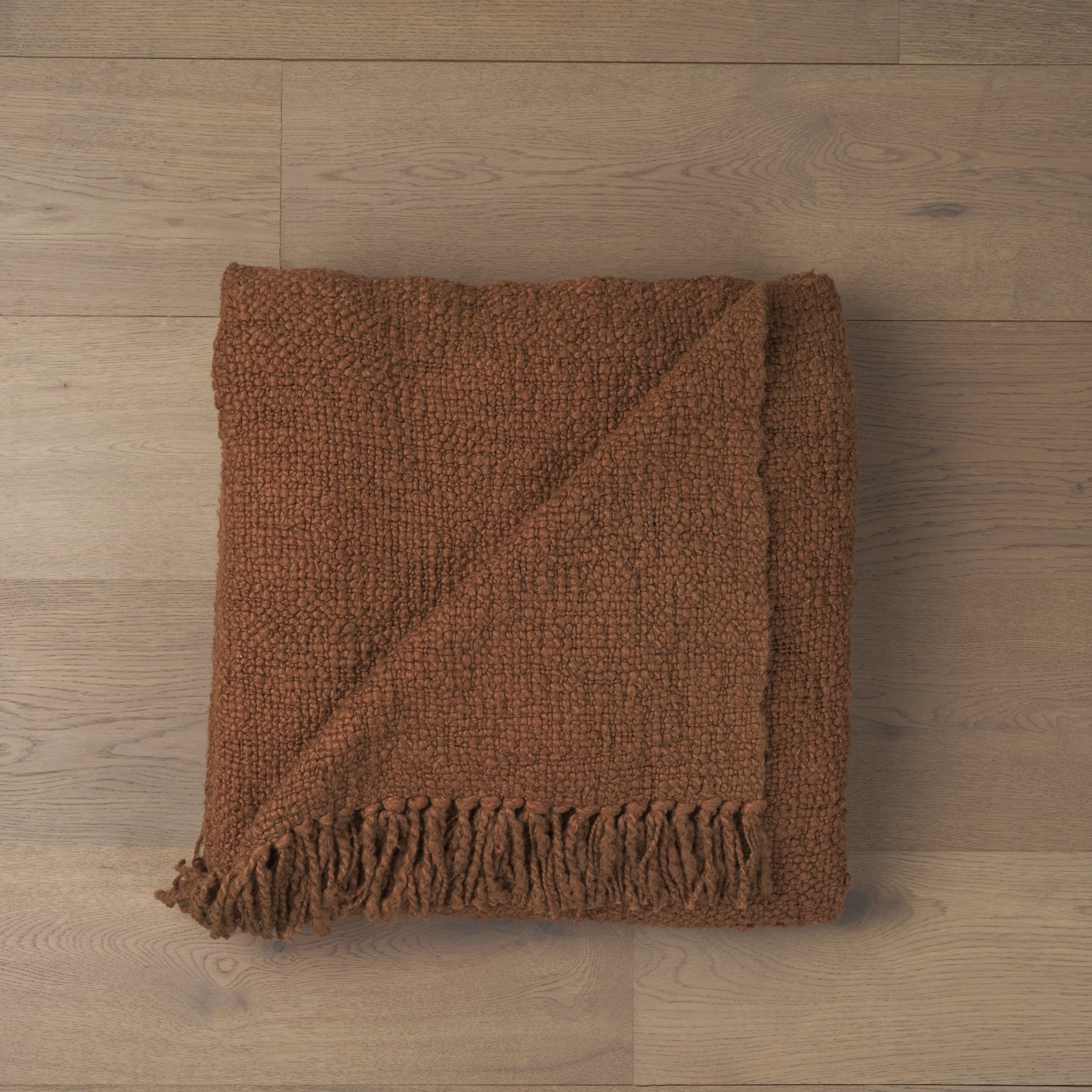 Kambal Mahogany Cotton Throw Blanket
