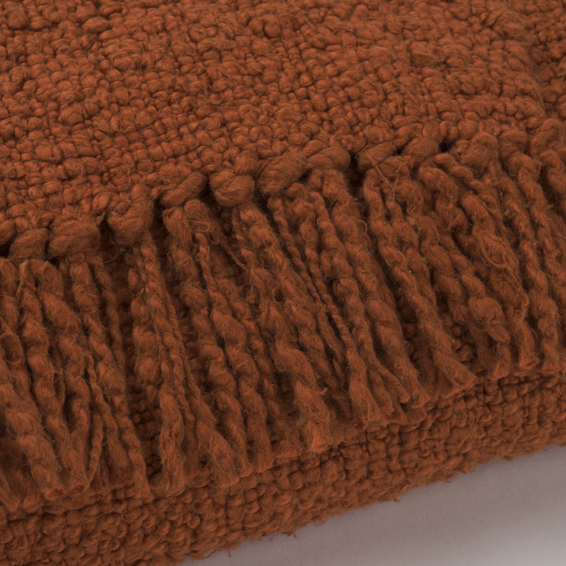 Kambal Copper Rust Cotton Throw Blanket