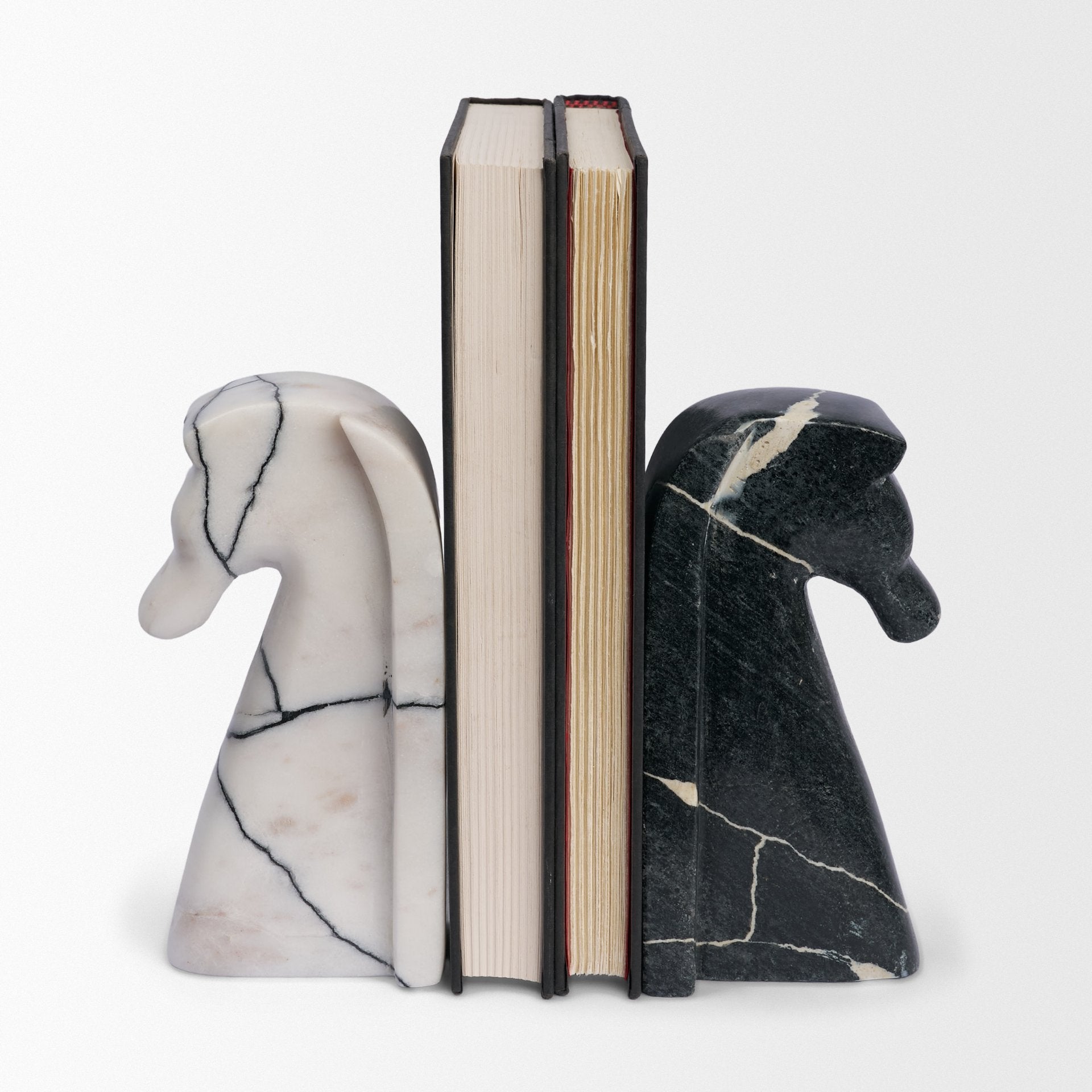 Cavalli Marble Bookends