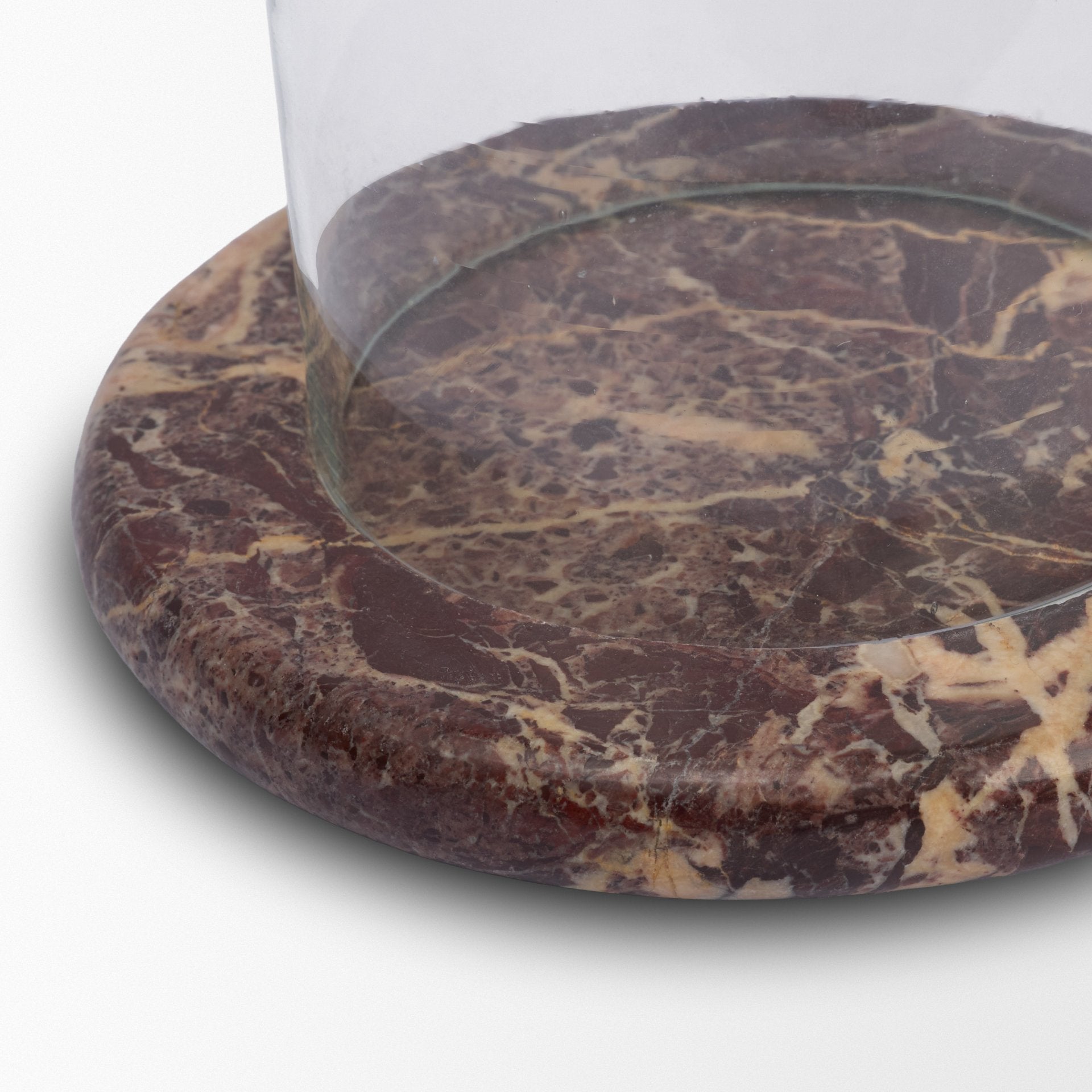Bordo Marble Hurricane Candle Holder