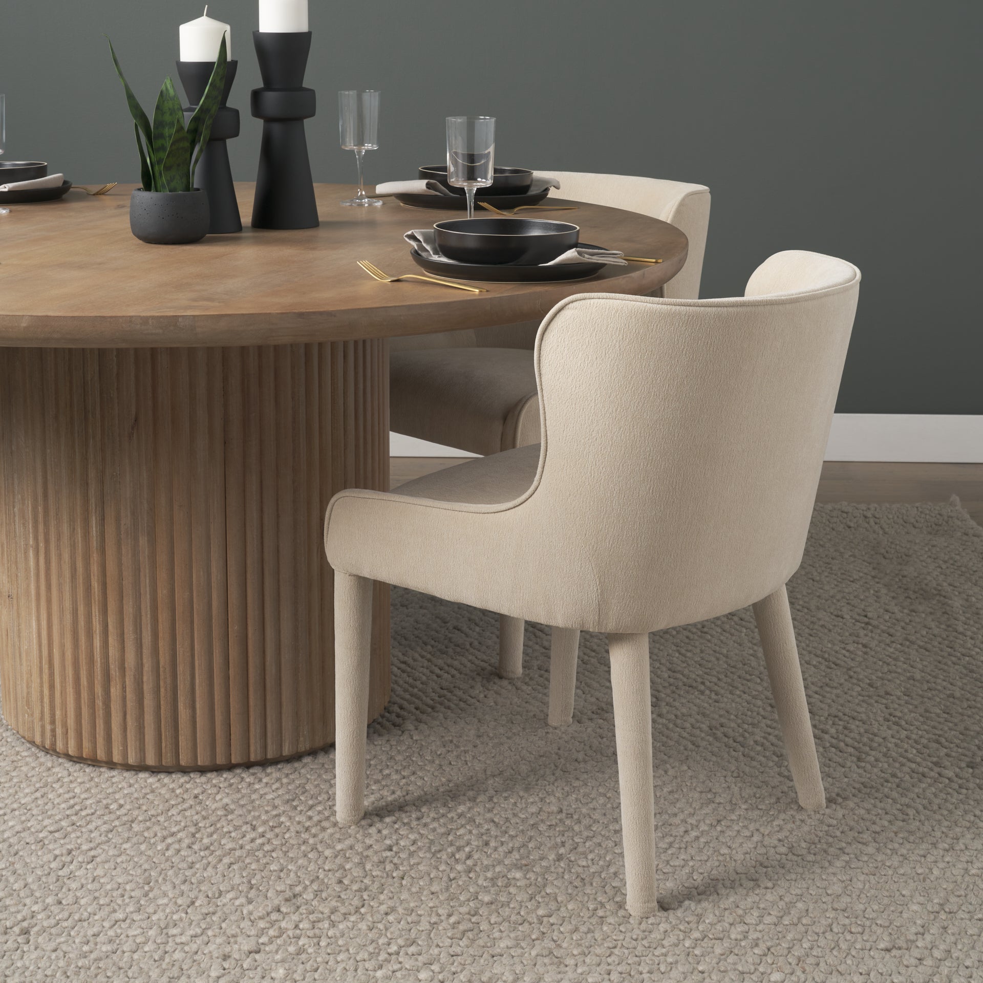 Nolan Slope Fabric Dining Chair