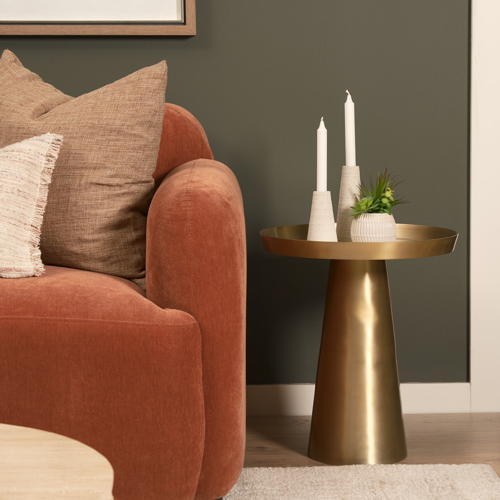 Cono Marble Candle Holders Set of 2