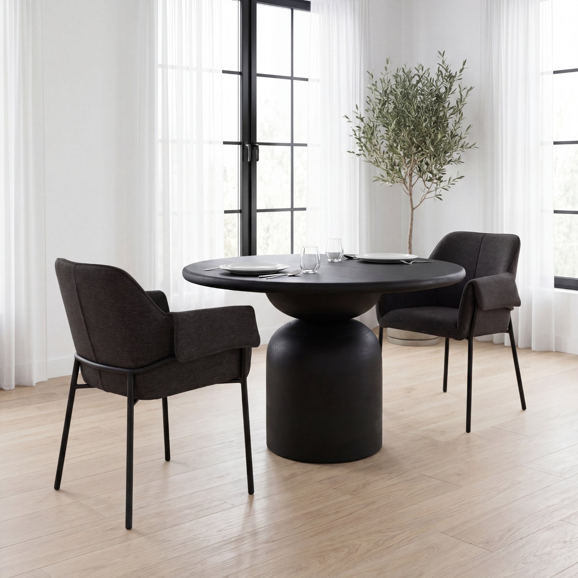 Brently Fabric Dining Armchair