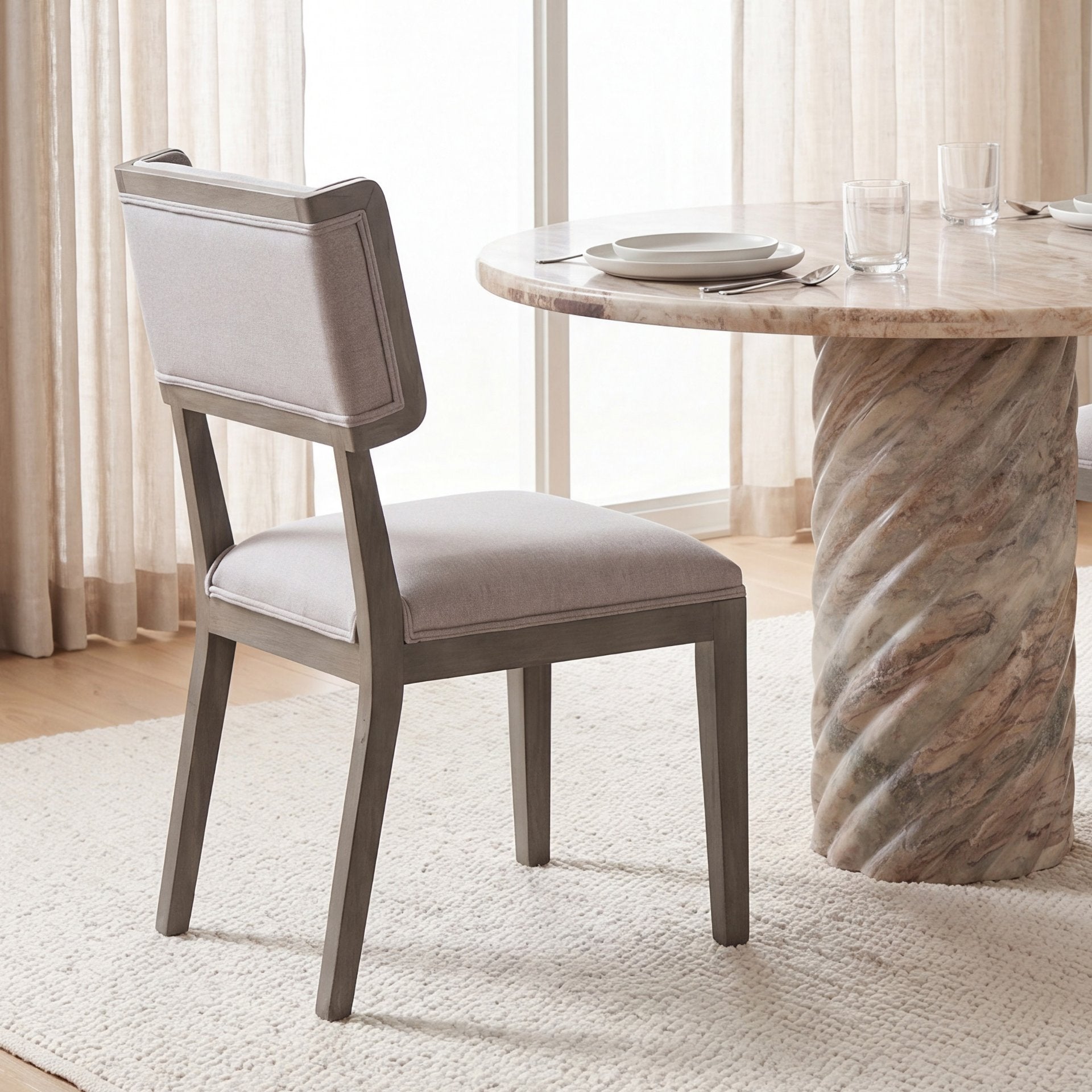 Tenton Fabric Dining Chair Set of 2