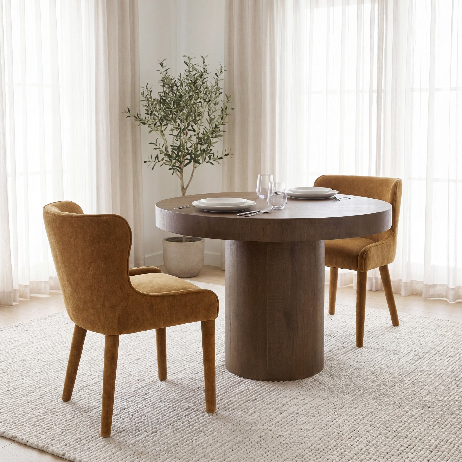 Nolan Slope Fabric Dining Chair