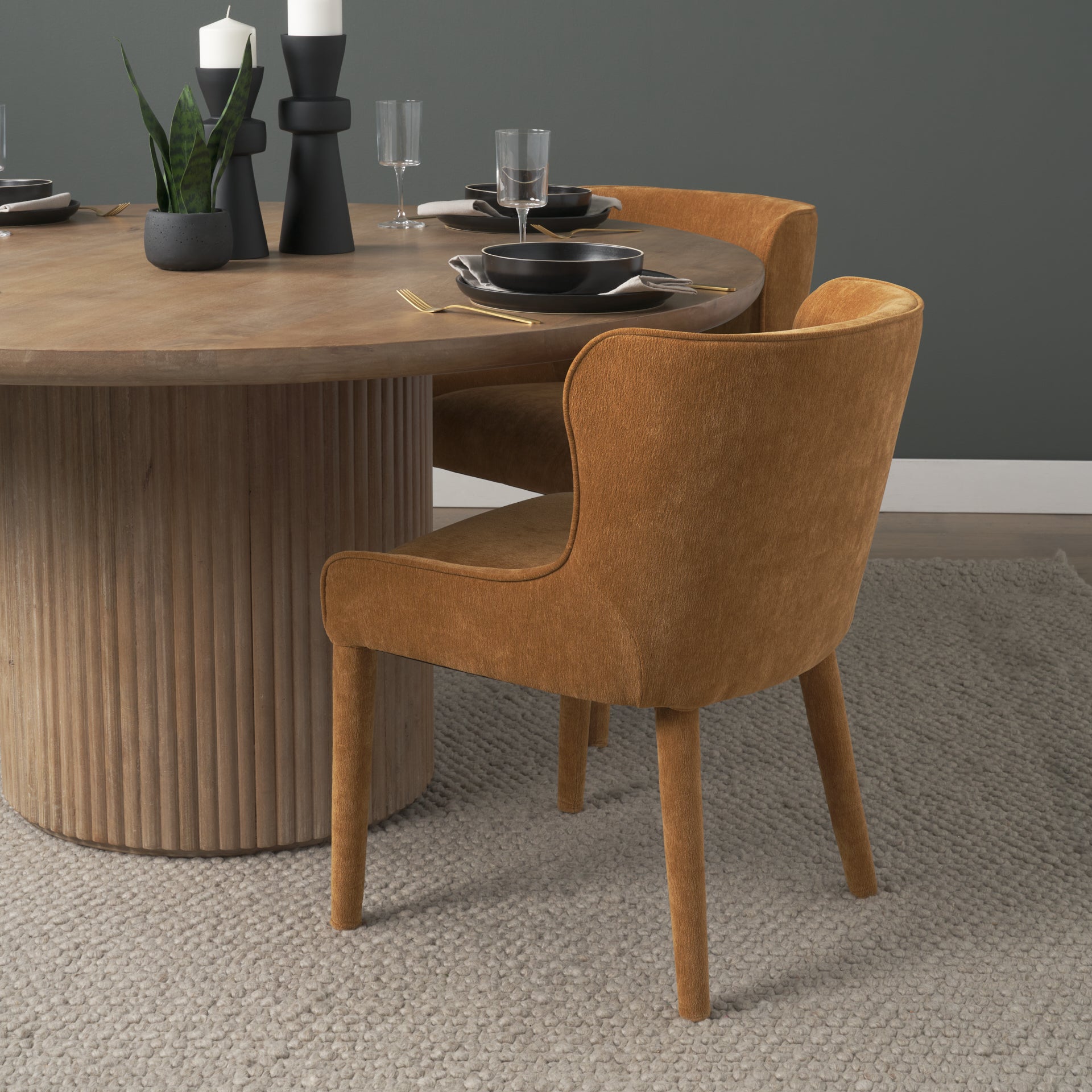 Nolan Slope Fabric Dining Chair