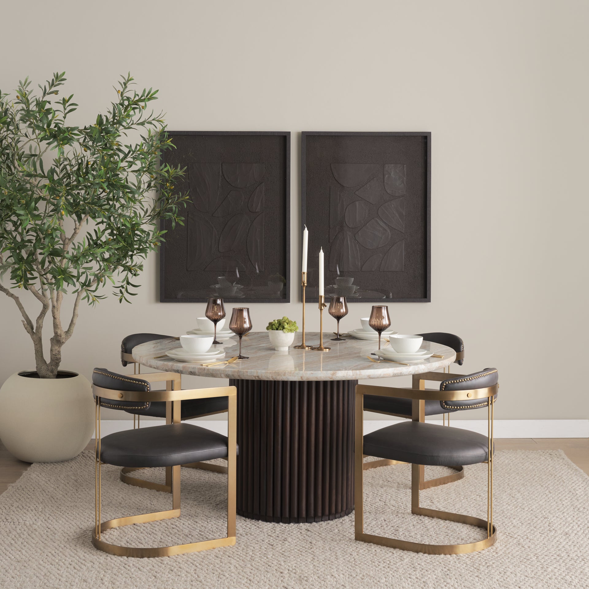 Hollyfield Leather Contract-Grade Dining Chair