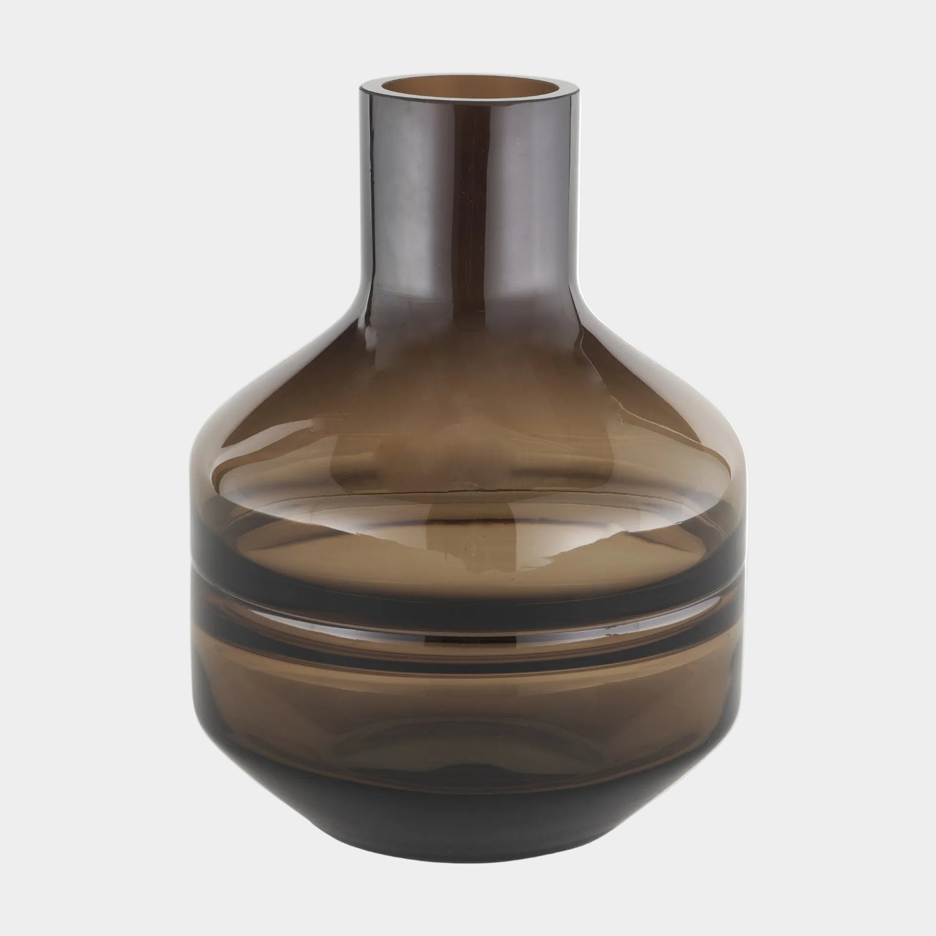 Aurel Brown Glass Vase