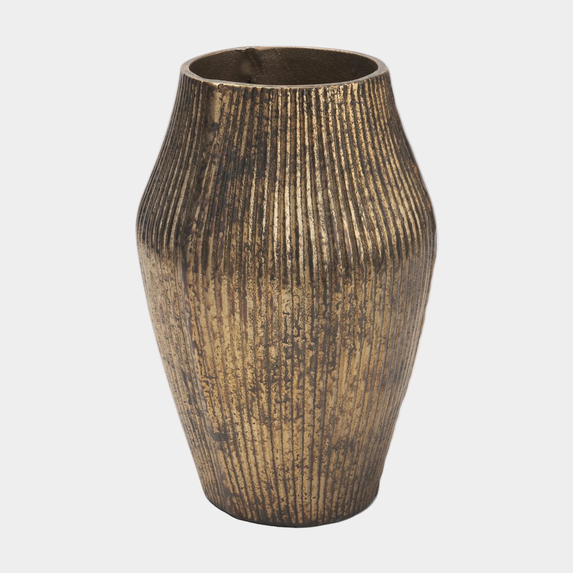 Patine Fluted Vase