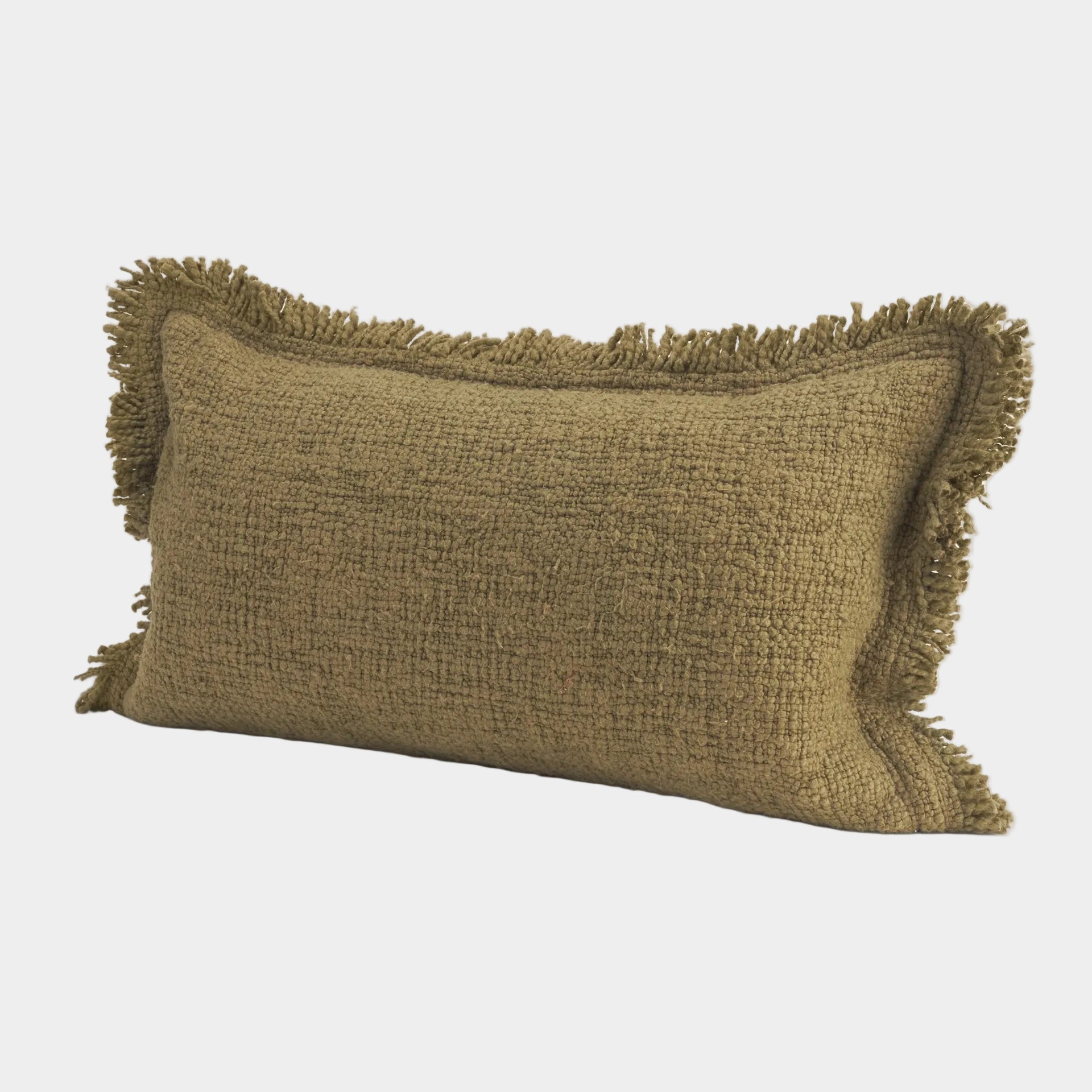 Kambal 14x26 Dark Olive Decorative Pillow