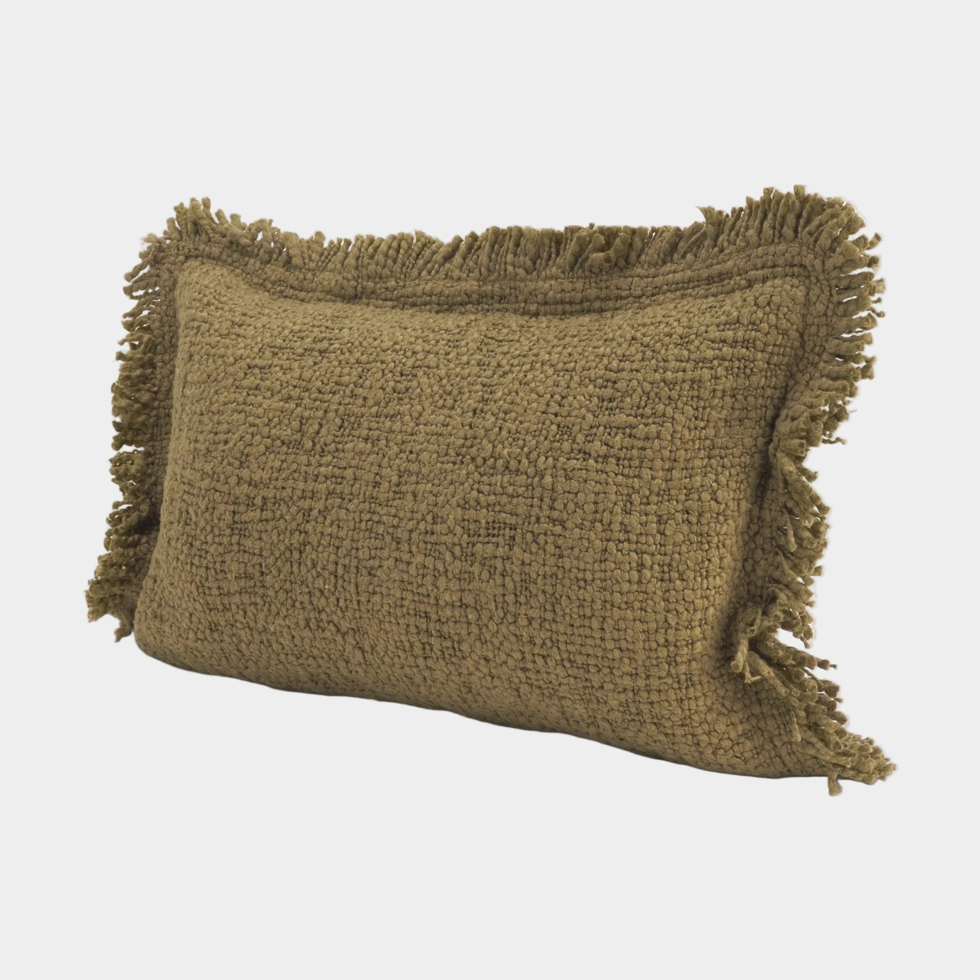Kambal Dark Olive Decorative Pillow