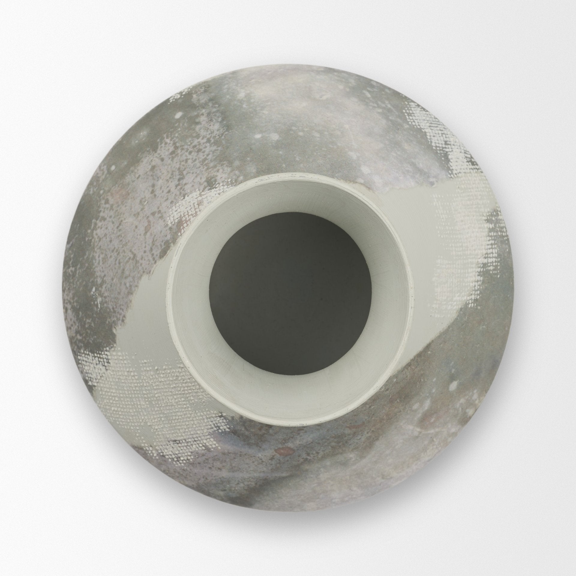 Velo White Hand-Painted Vase
