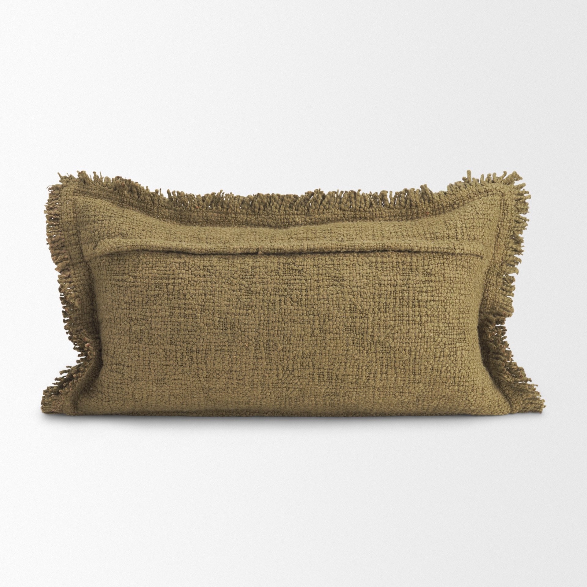 Kambal 14x26 Dark Olive Decorative Pillow