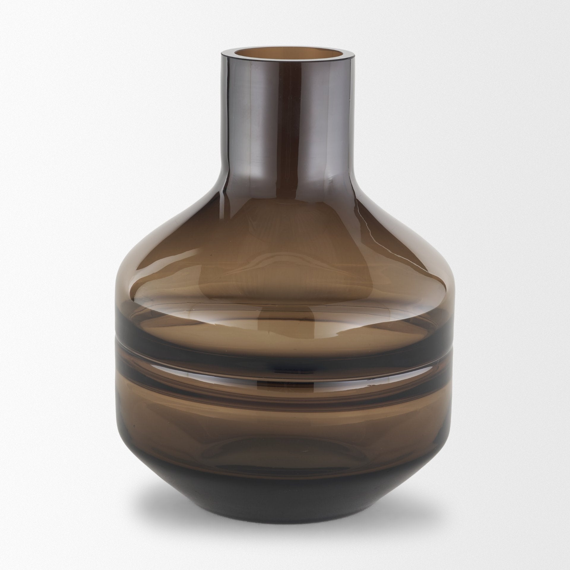 Aurel Brown Glass Vase
