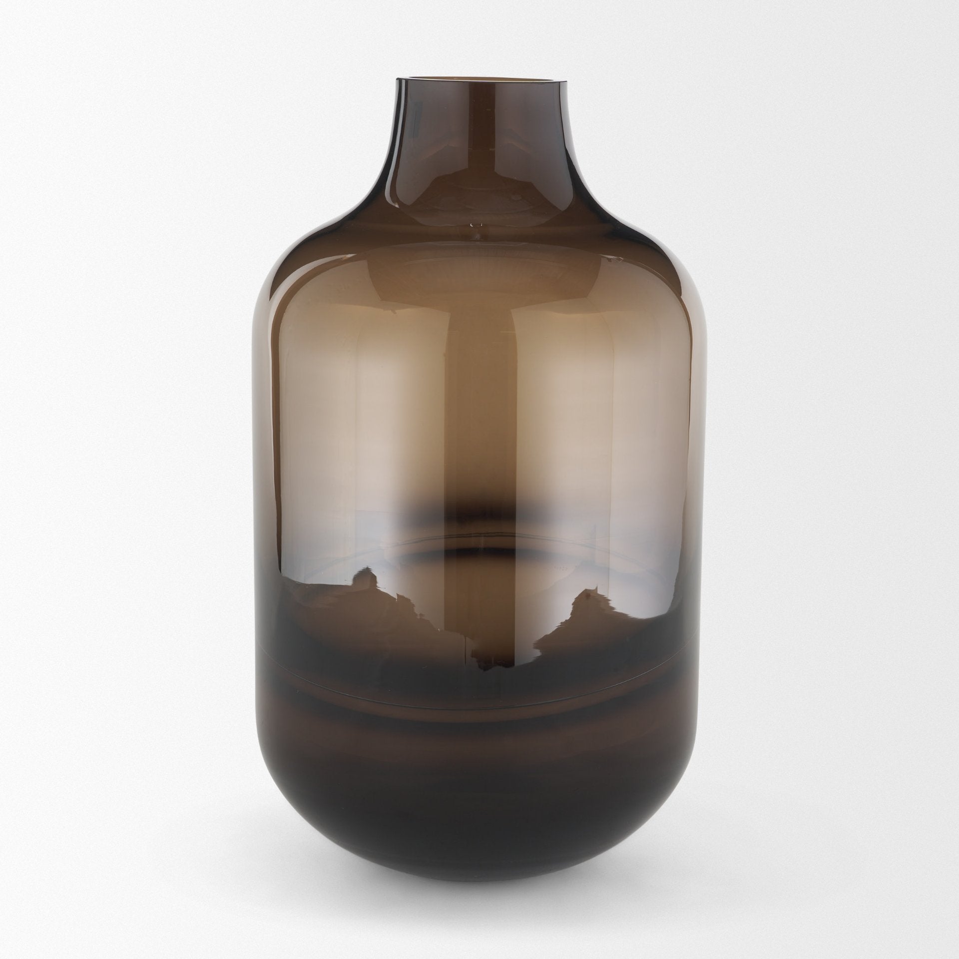 Aurel Brown Glass Vase