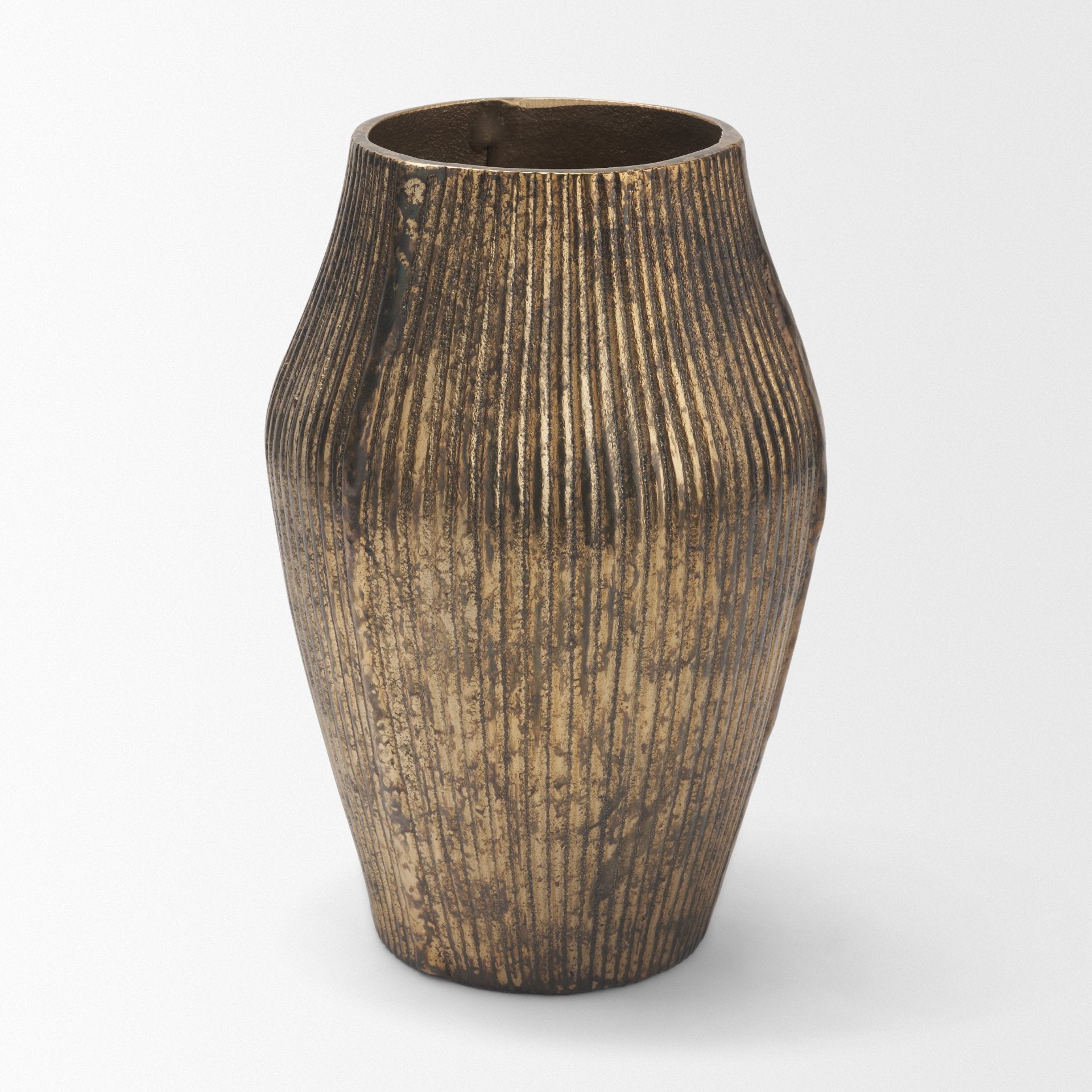 Patine Fluted Vase