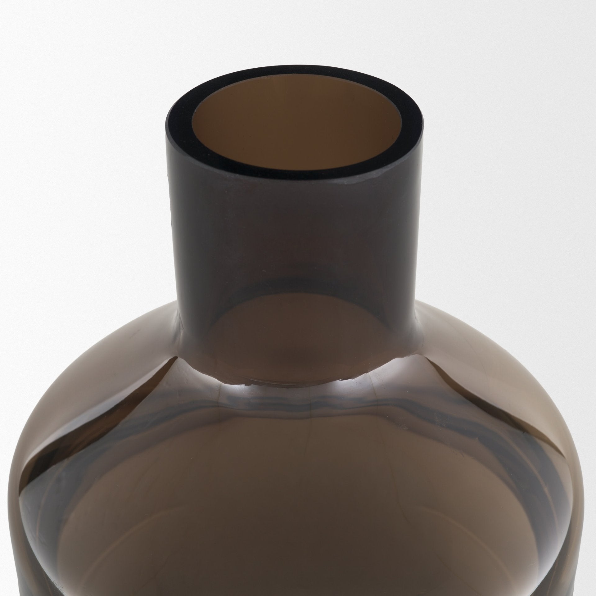 Aurel Brown Glass Vase
