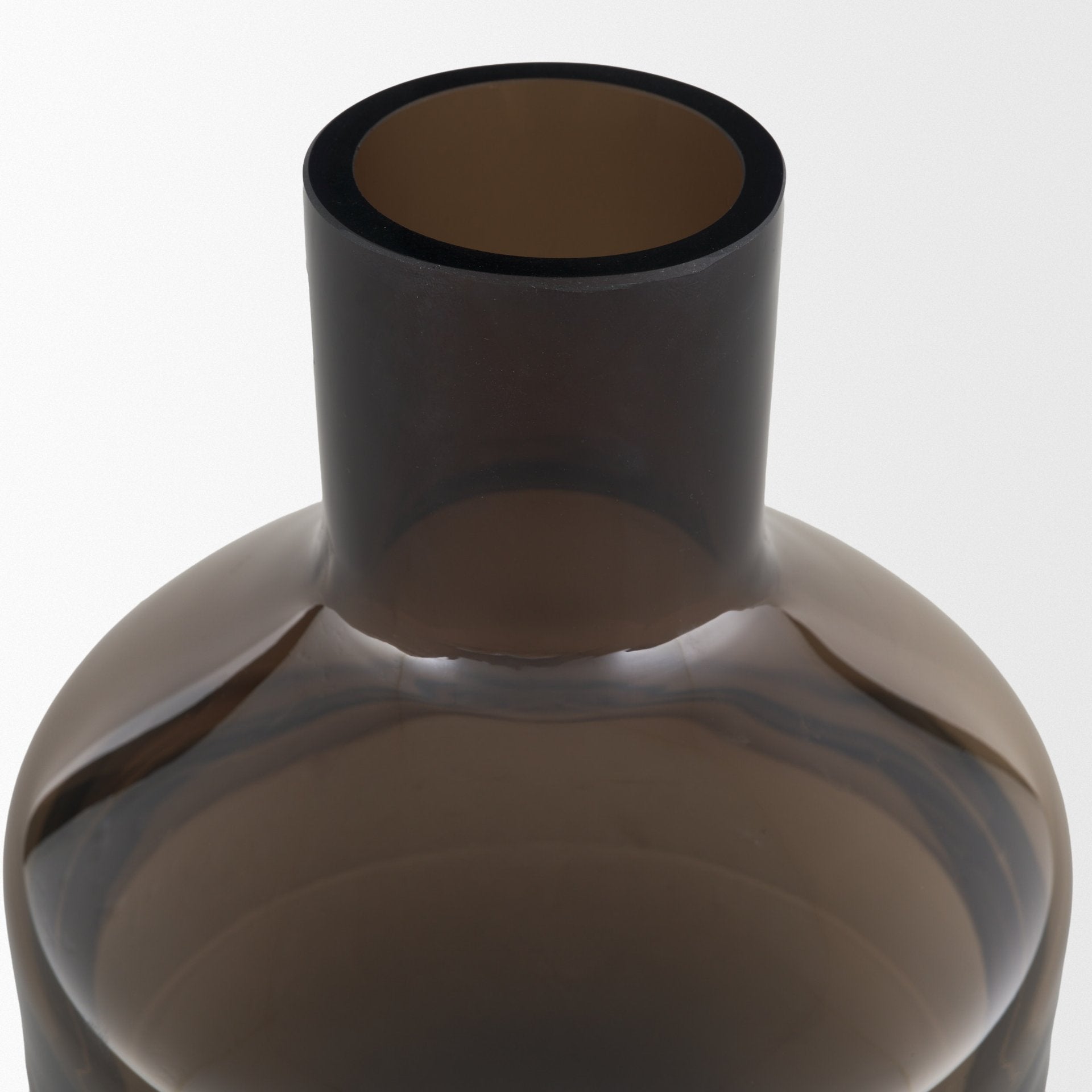 Aurel Brown Glass Vase