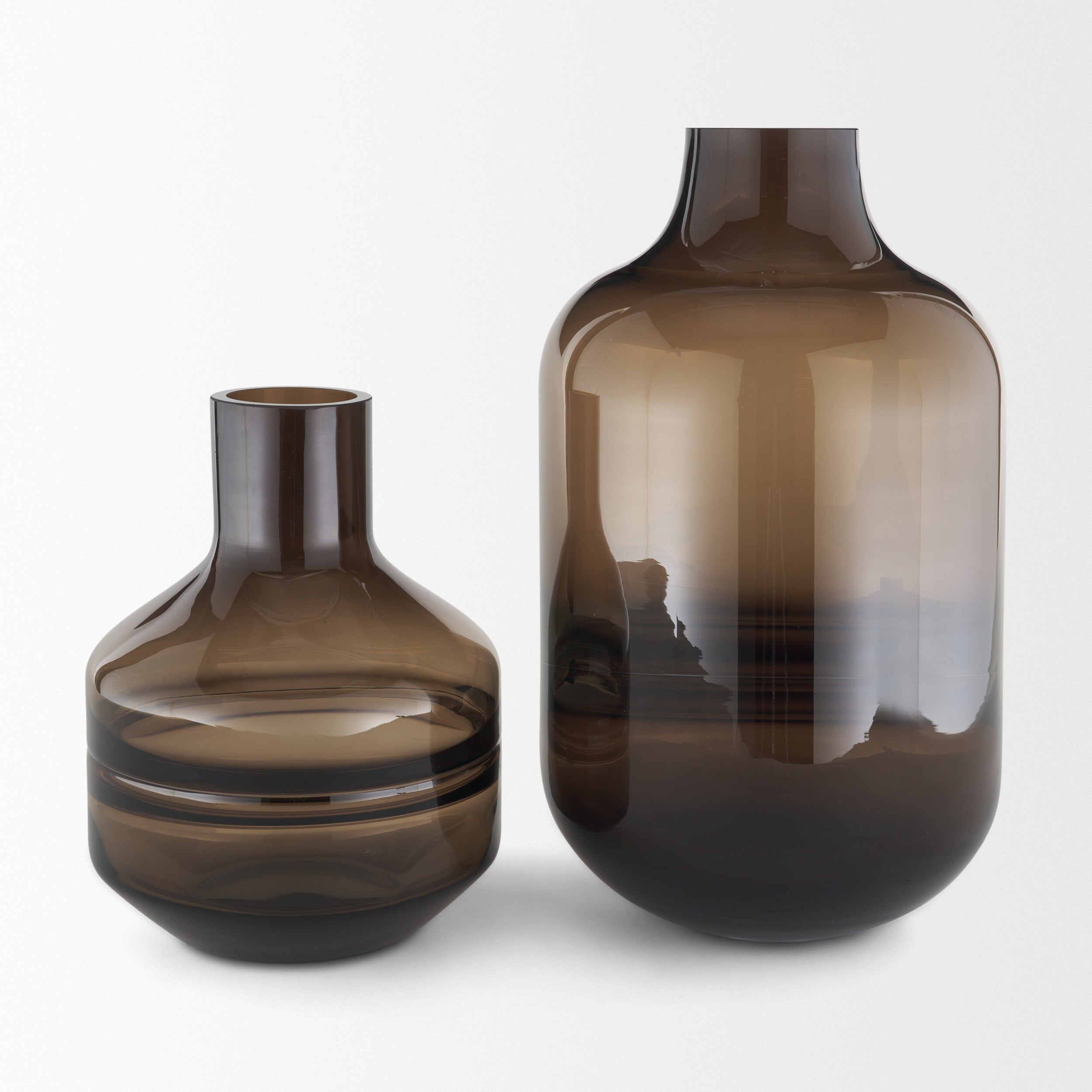 Aurel Brown Glass Vase