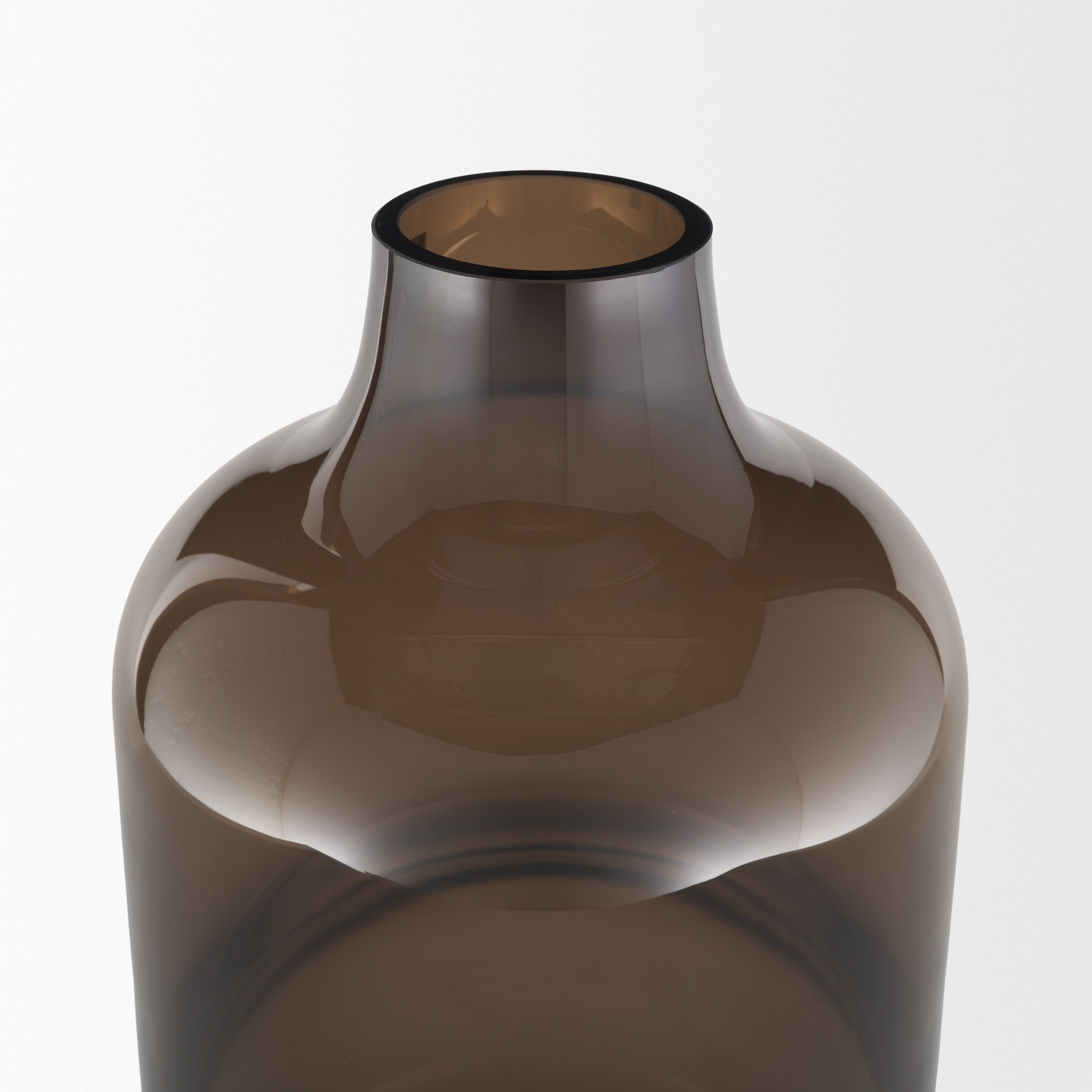 Aurel Brown Glass Vase