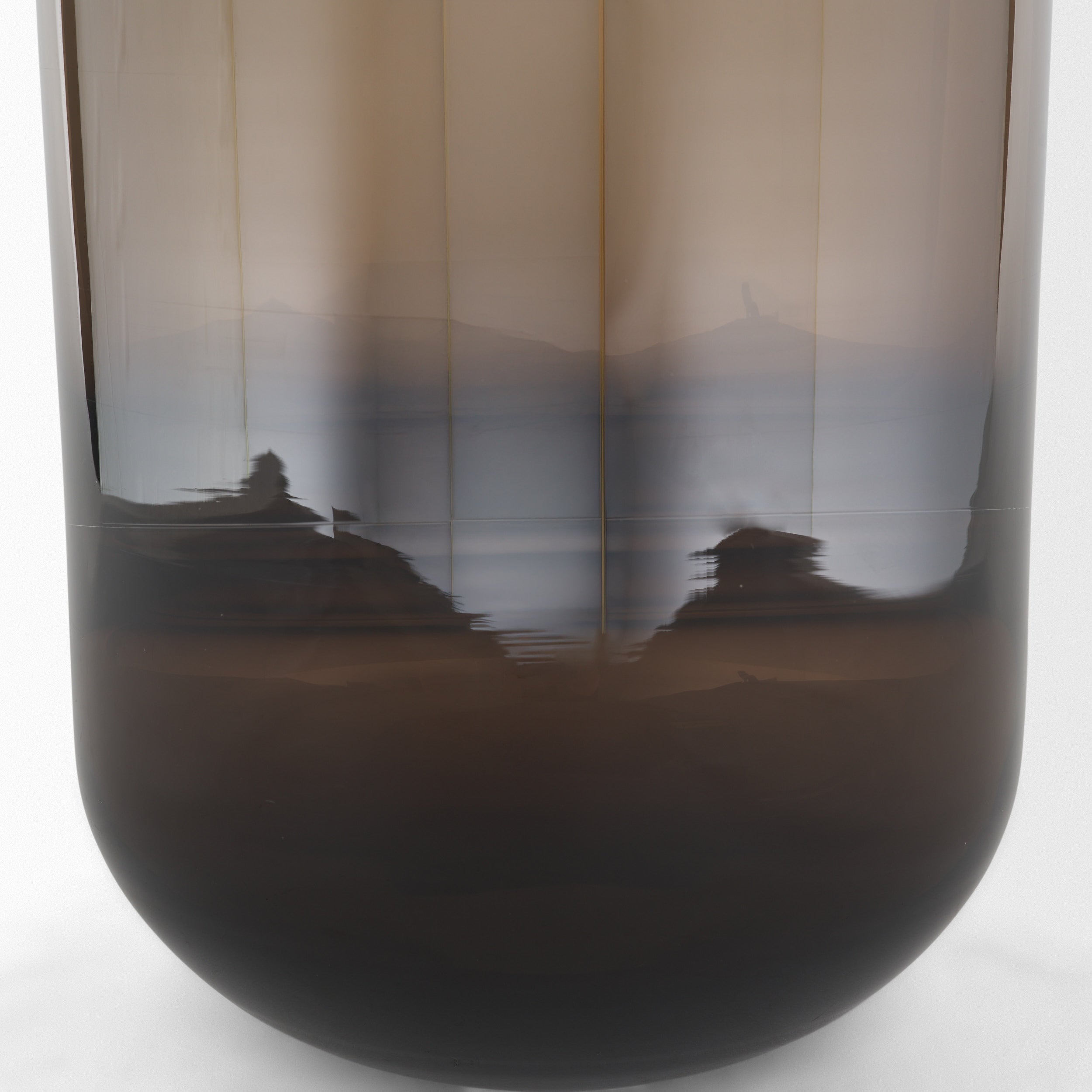 Aurel Brown Glass Vase