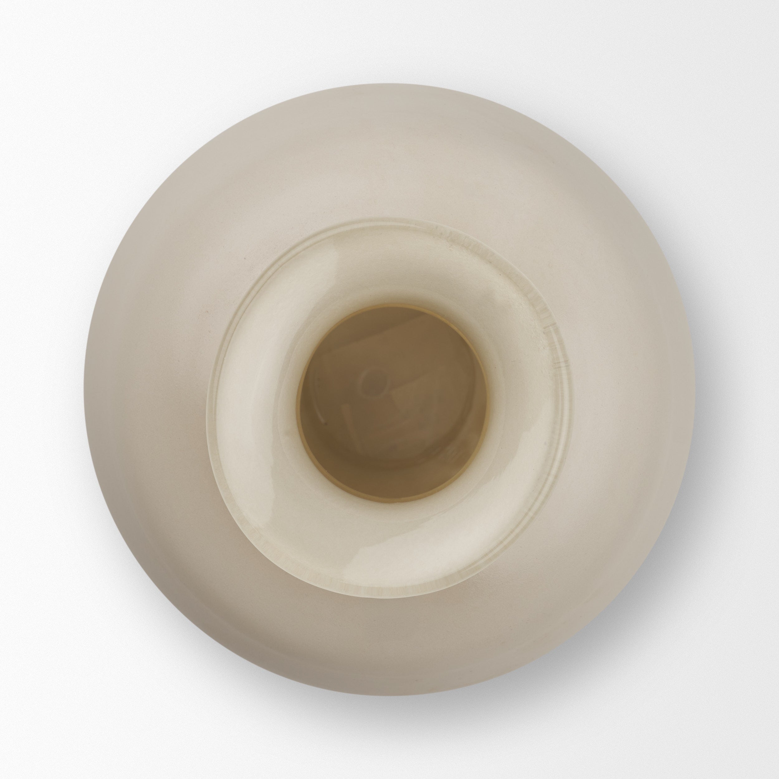 Dune White Glass Vase