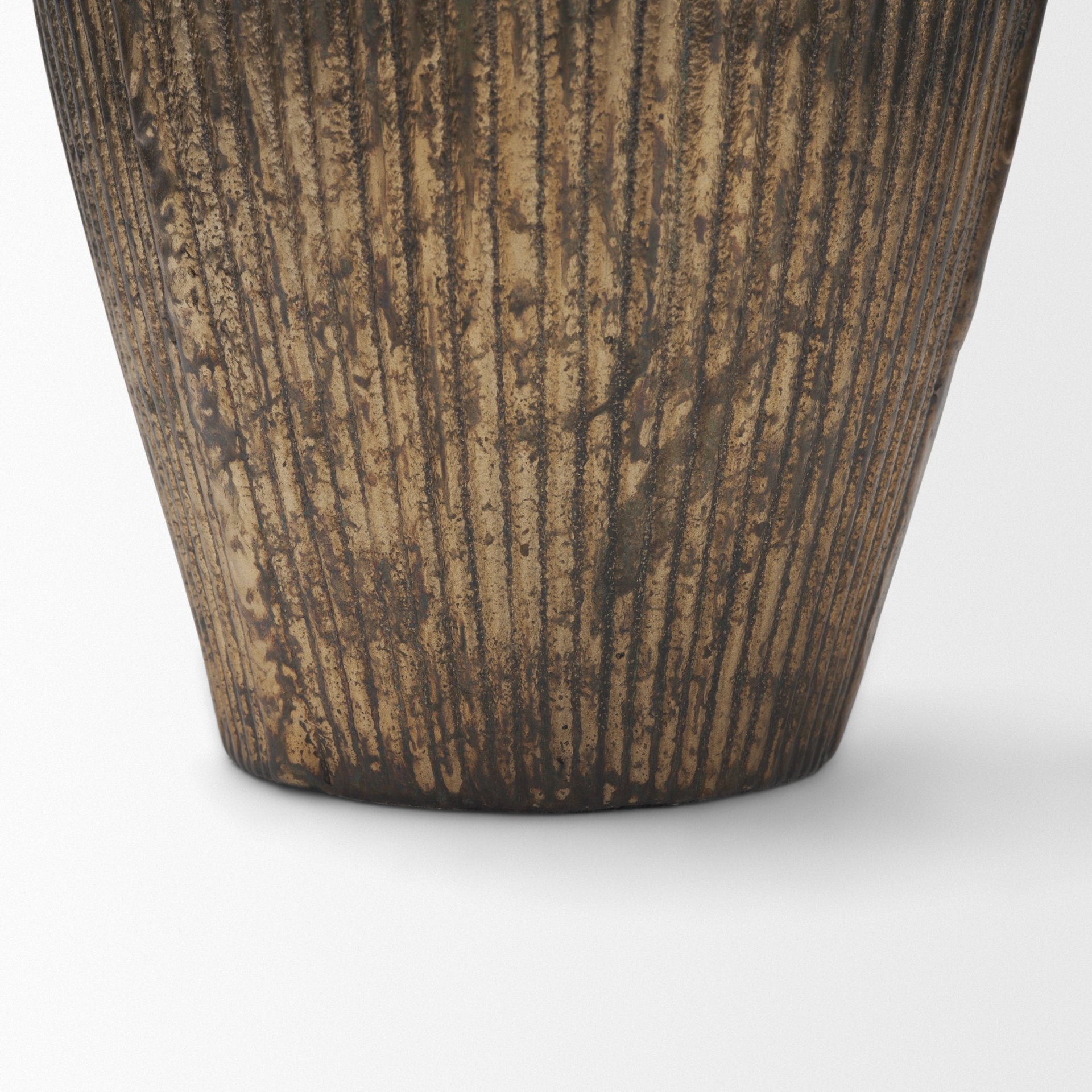 Patine Fluted Vase