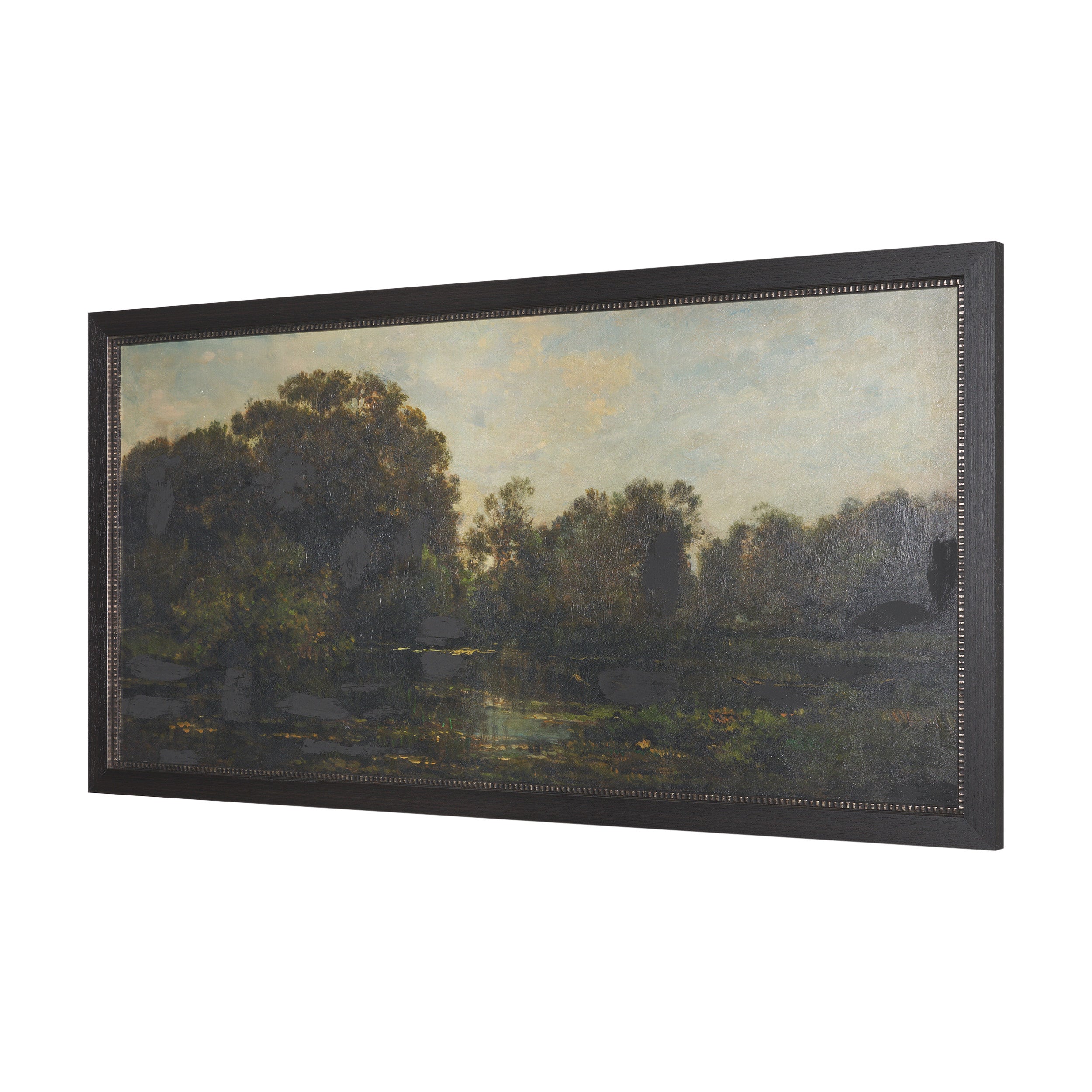 A River Landscape with Storks Framed Series