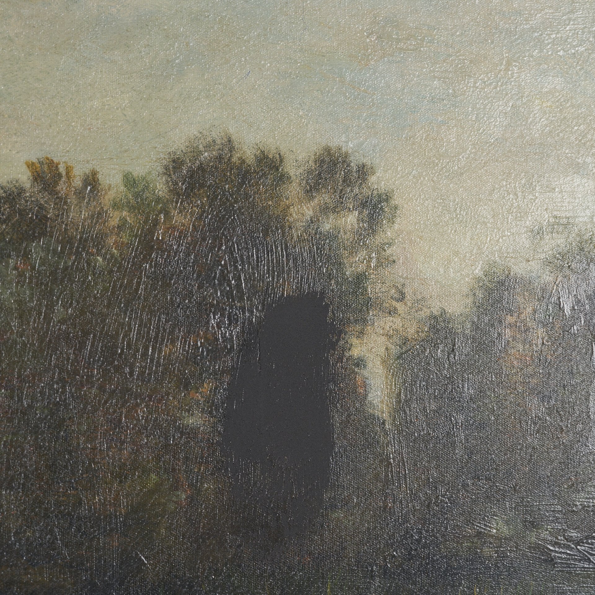 A River Landscape with Storks Framed Series