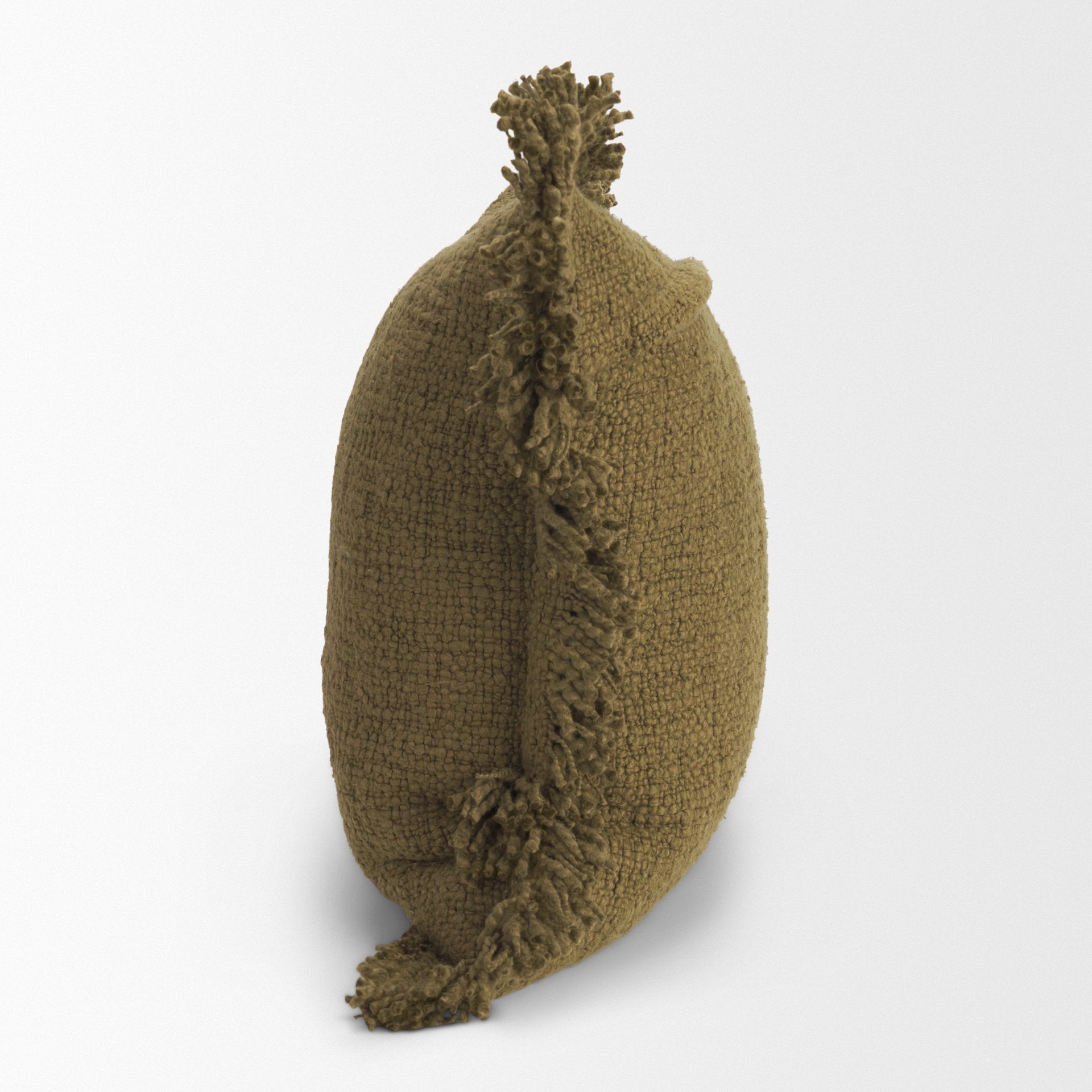 Kambal 20x20 Dark Olive Decorative Pillow