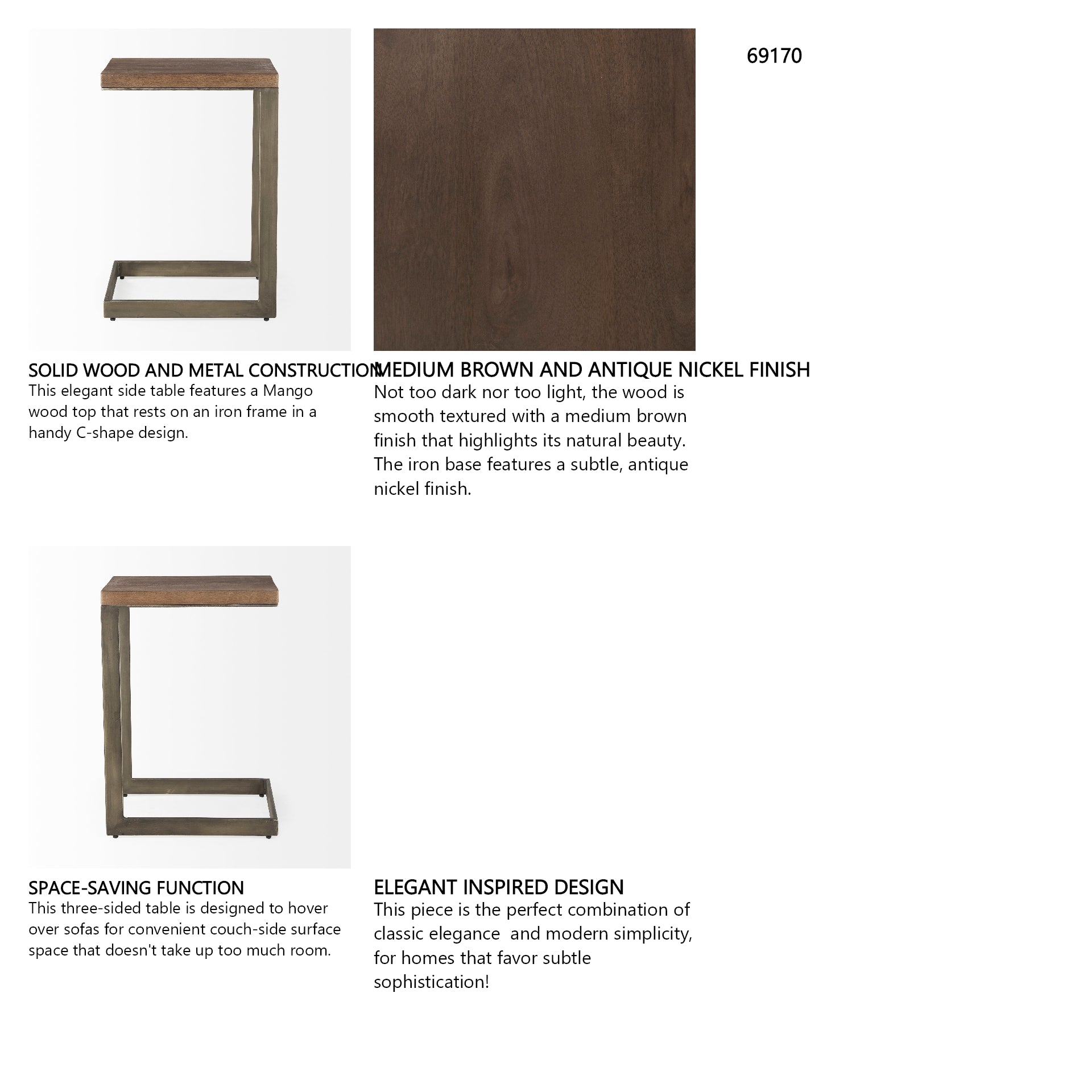 Faye C End/Side Table