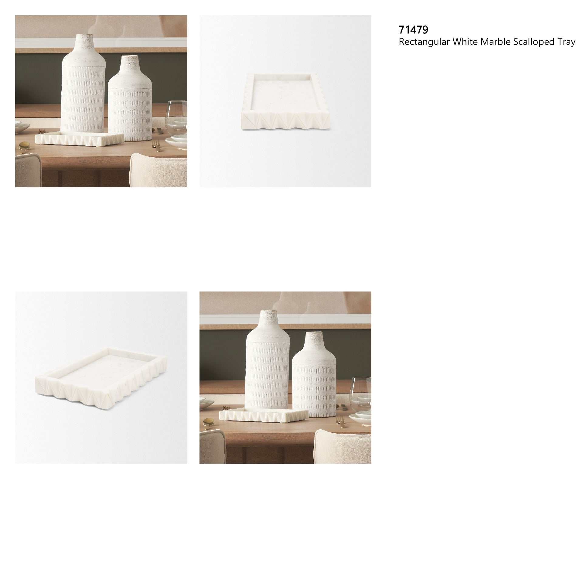 Camellia Marble Tray