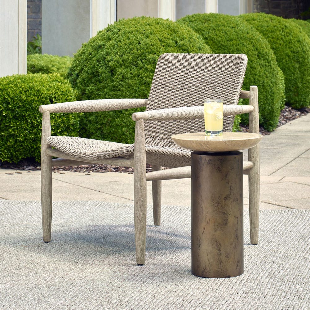 Olso Outdoor Accent Table, 2 Cartons