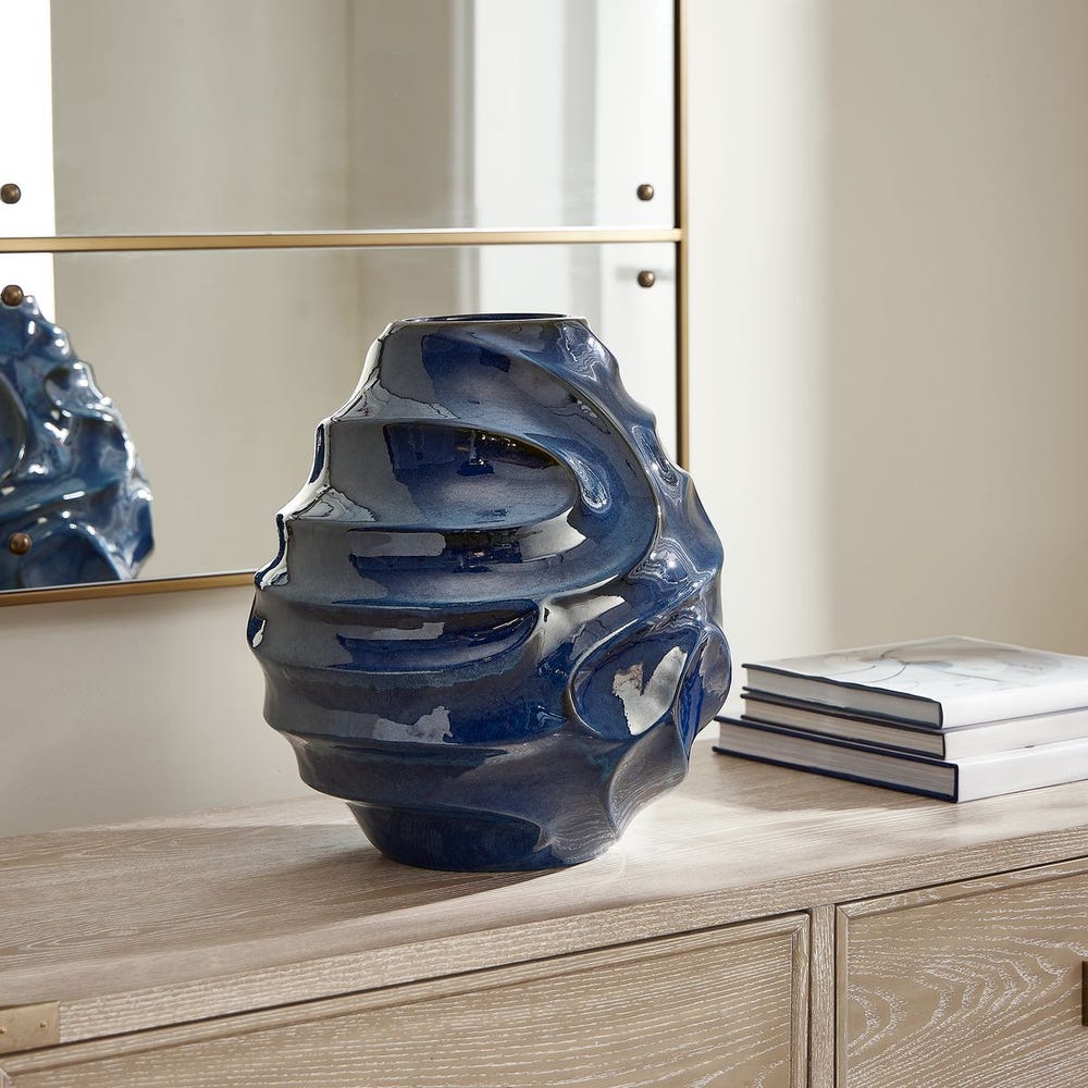 Helix Swirl Outdoor Vase