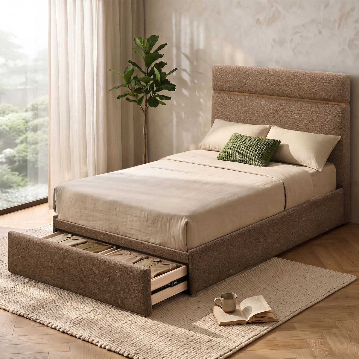 Aniza Platform Bed with Drawer