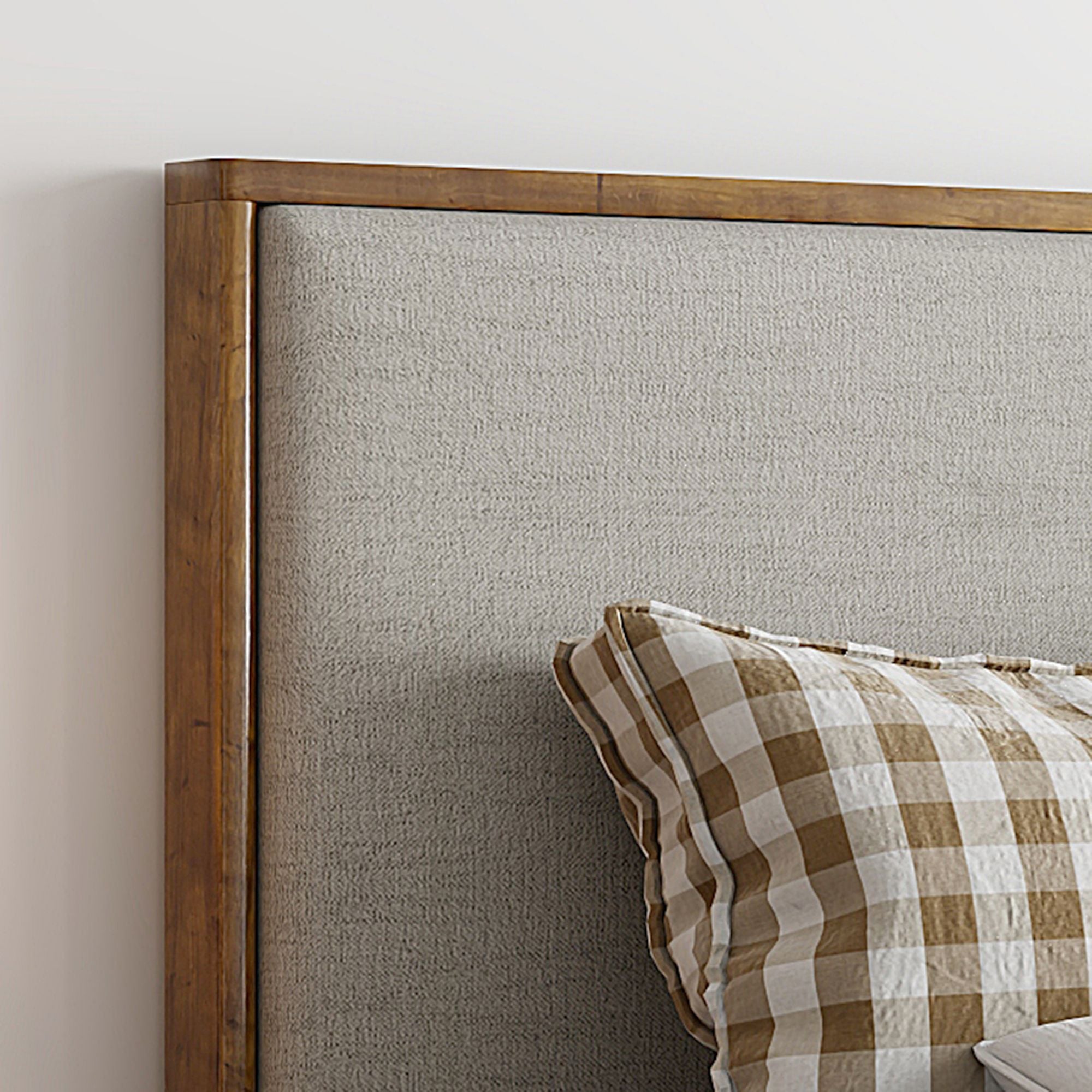 Andover 78" King Platform Bed with Drawer in Oat
