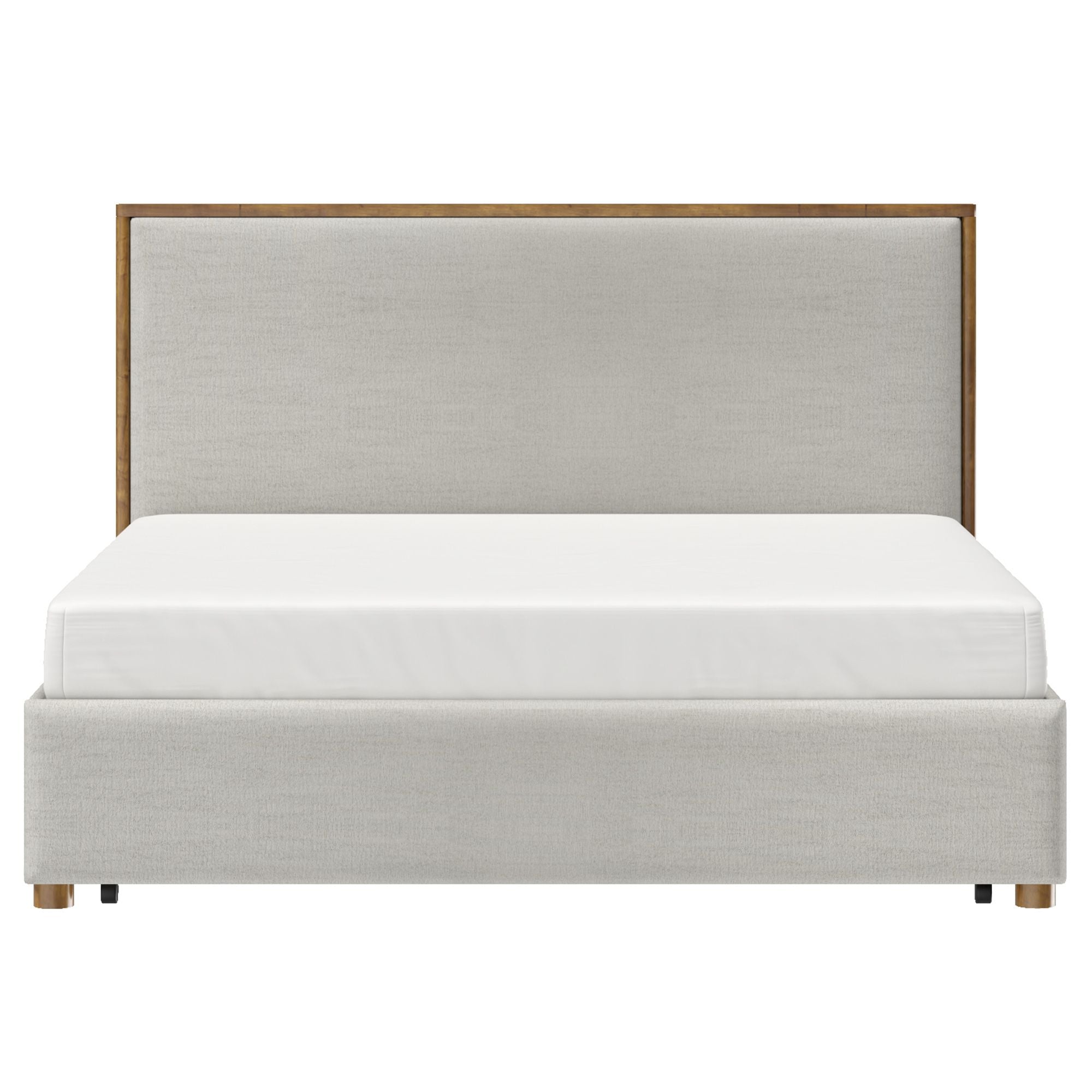 Andover 78" King Platform Bed with Drawer in Oat