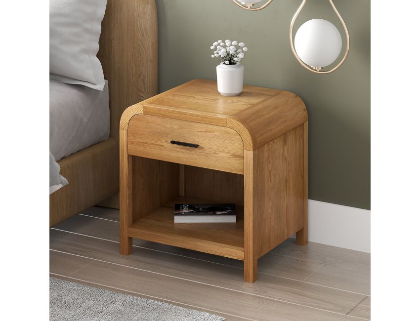Bowman 1 Drawer Accent Table in Natural