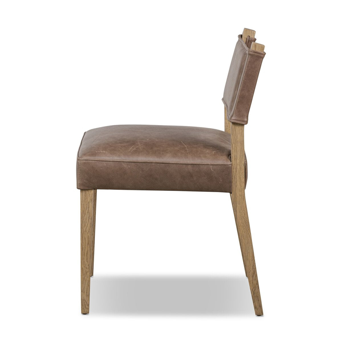 Leather-Backed Dining Chair